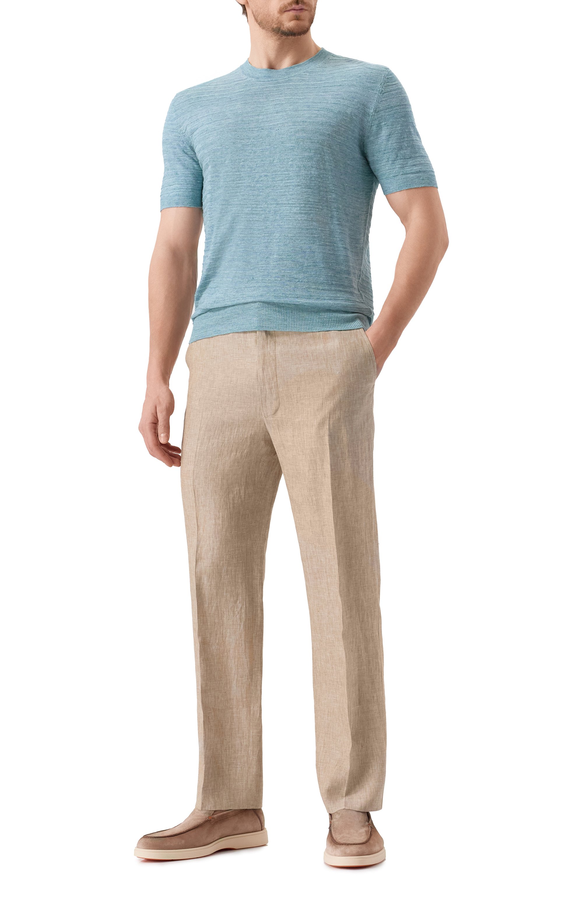 Джемпер изо льна и шелка CORNELIANI, арт. 25M565-2525114, фото 2