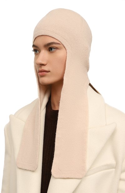Шапка-ушанка из шерсти и кашемира CANOE кремового цвета по цене 11420 руб., арт. 4200401, фото 2 Шапка-ушанка из шерсти и кашемира CANOE, арт. 4200401, фото 2