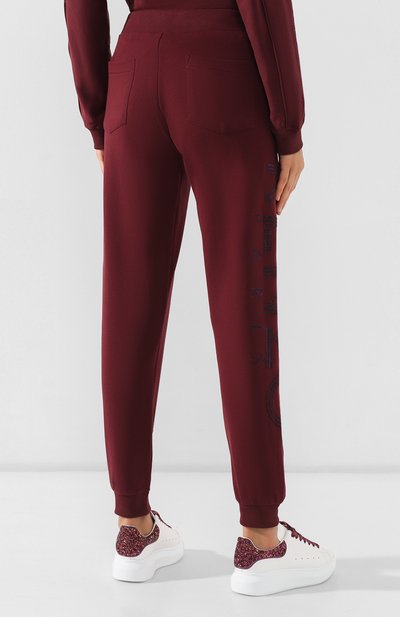 Хлопковые джоггеры KENZO бордового цвета по цене 37750 руб., арт. F962PA722953, фото 4 Хлопковые джоггеры KENZO, арт. F962PA722953, фото 4