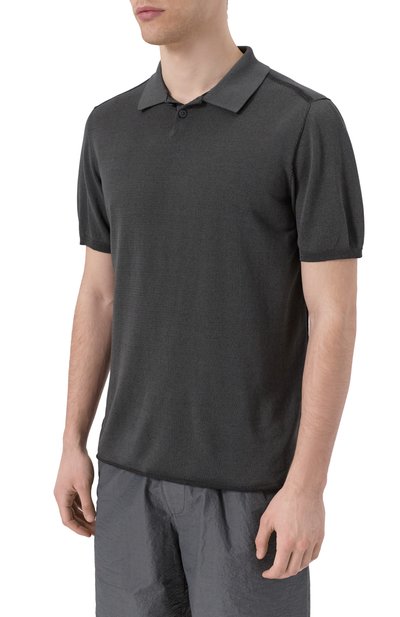 Поло из вискозы и хлопка TRANSIT, арт. CFUTRZ10451, фото 3