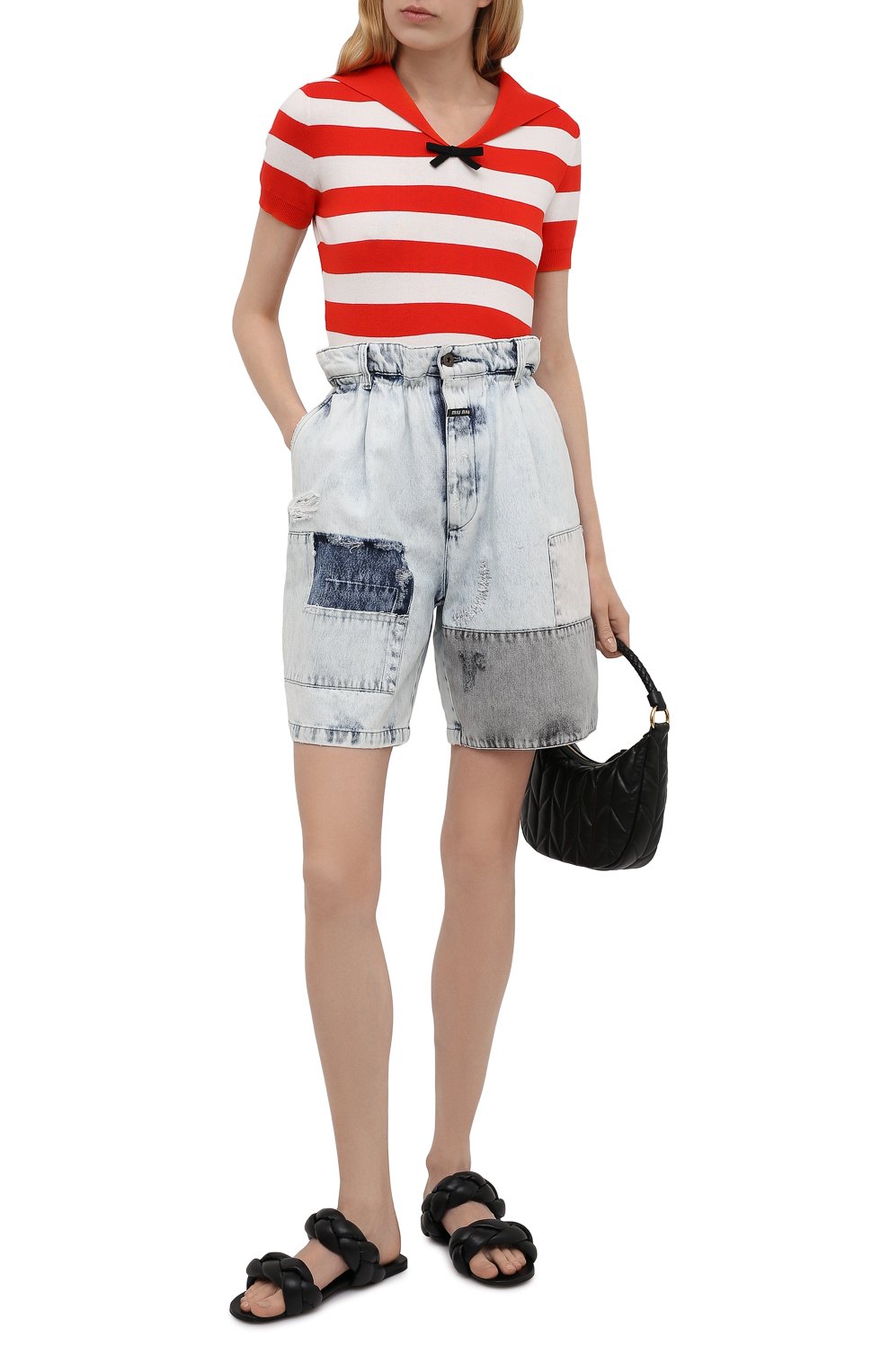 Джинсовые шорты MIU MIU, арт. GWP366-1S94-F0013, фото 2