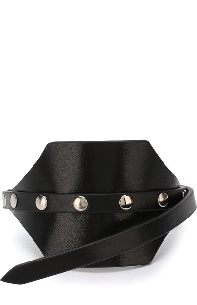 Кожаный браслет с металлическими заклепками ANN DEMEULEMEESTER, арт. 1801-8616-328-099, фото 1