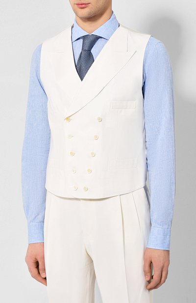 Шерстяной костюм-тройка DOLCE & GABBANA белого цвета по цене 385000 руб., арт. GKK7HT/FURGU, фото 4 Шерстяной костюм-тройка DOLCE & GABBANA, арт. GKK7HT/FURGU, фото 4