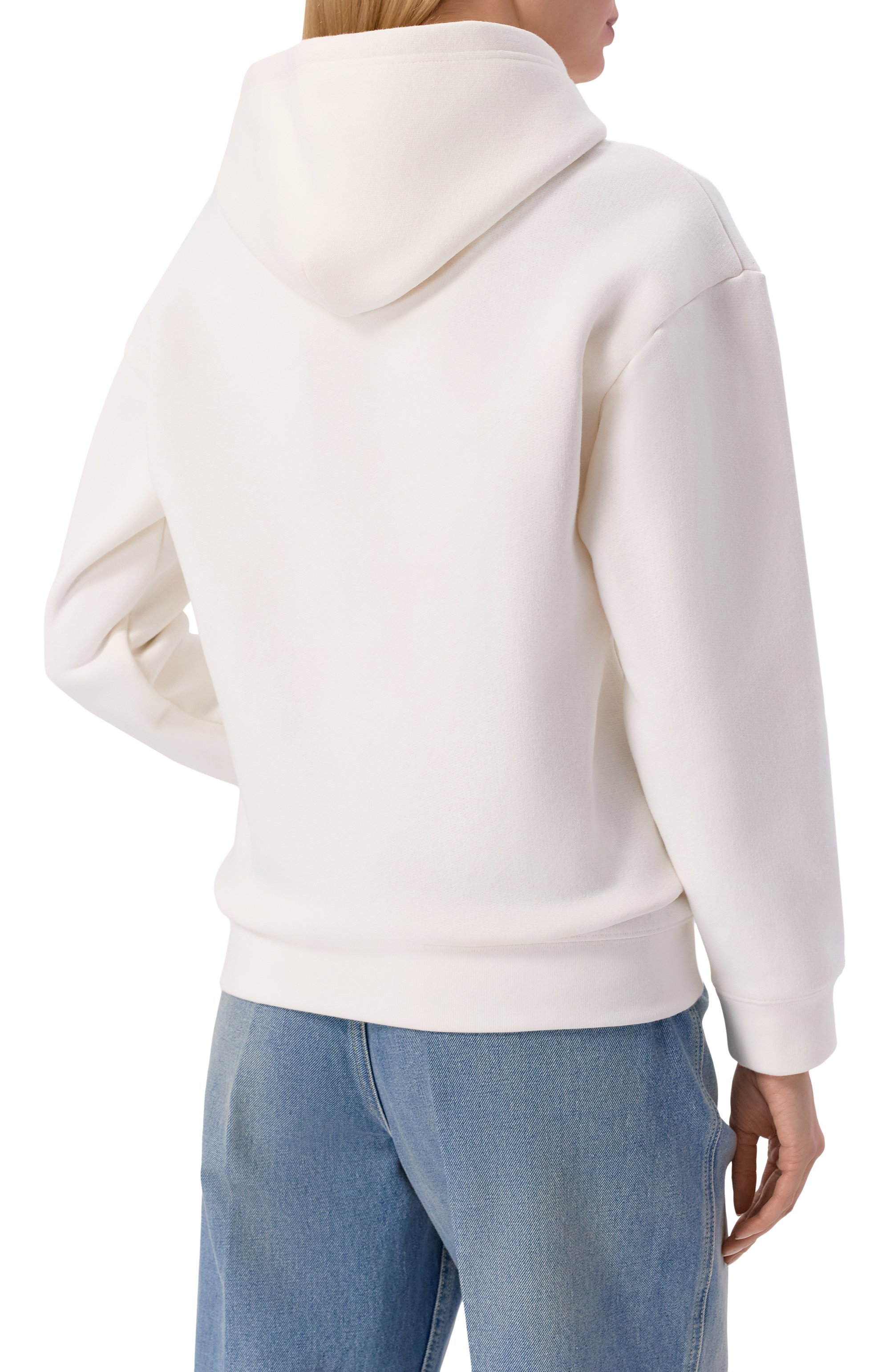 Хлопковое худи VALENTINO кремового цвета по цене 140000 руб., арт. 8B3MF25H/A53, фото 4 Хлопковое худи VALENTINO, арт. 8B3MF25H/A53, фото 4