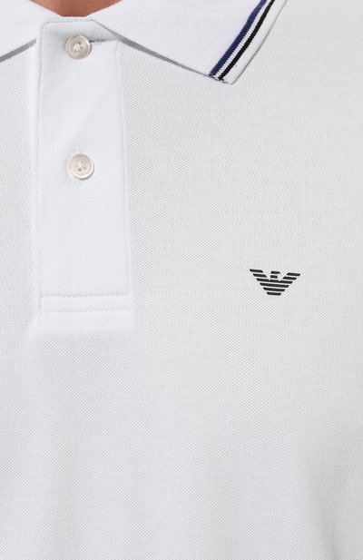 Хлопковое поло EMPORIO ARMANI, арт. 8N1FB3/1JPTZ, фото 5