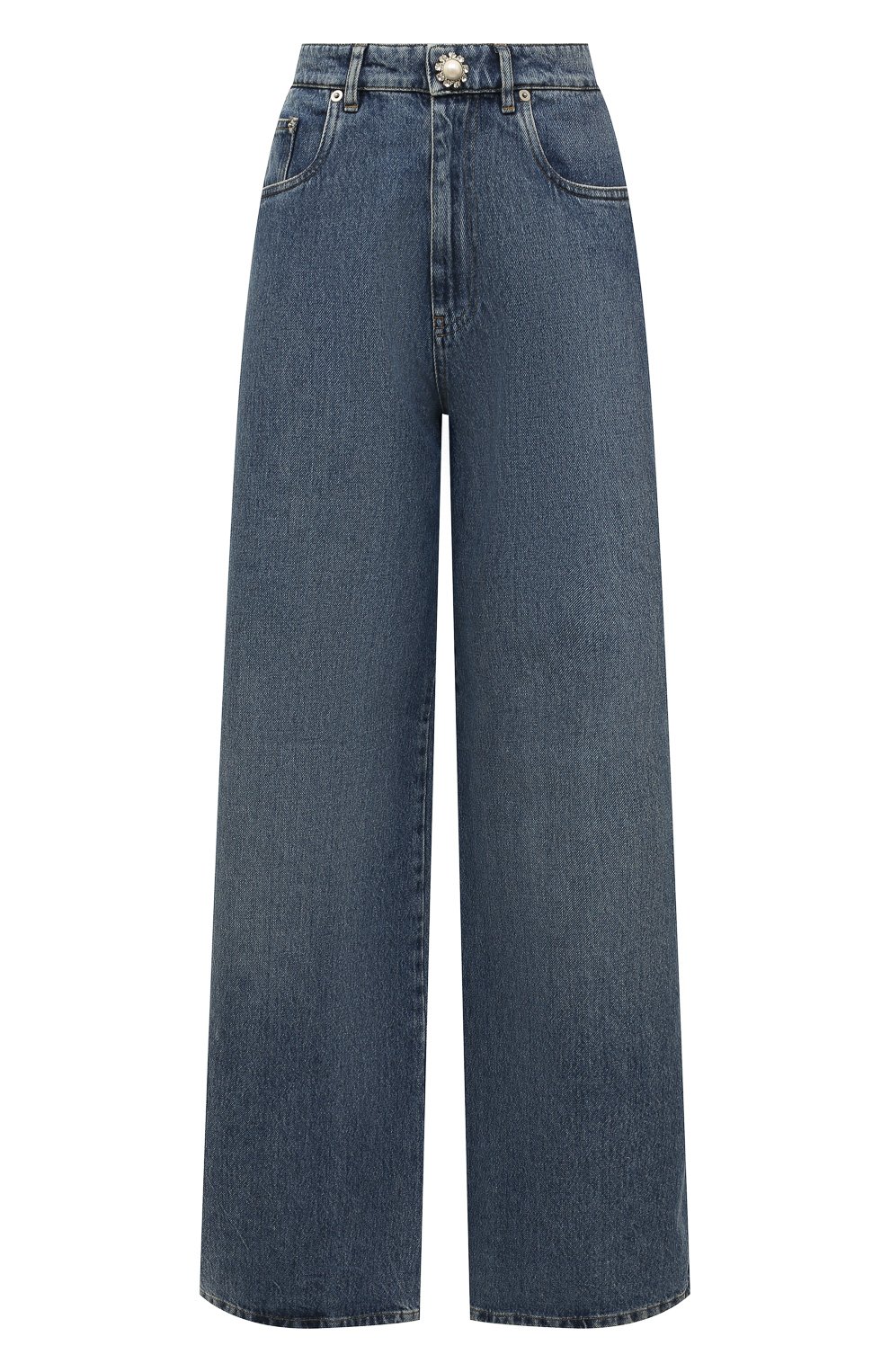 Джинсы MIU MIU голубого цвета по цене 100000 руб., арт. GWP394-1YXQ-F0013, фото 1 Джинсы MIU MIU, арт. GWP394-1YXQ-F0013, фото 1