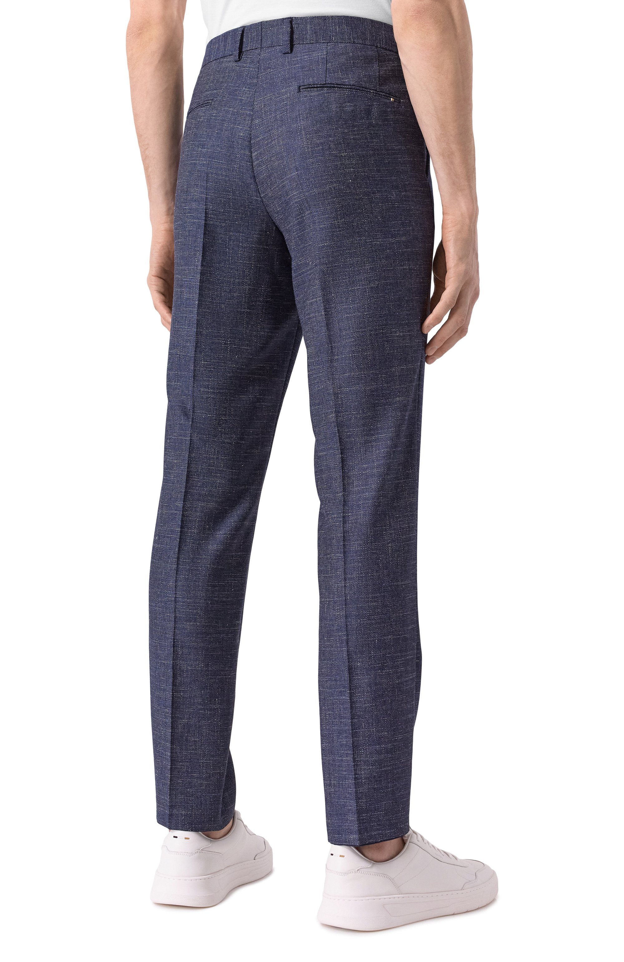 Брюки из шерсти и хлопка BOSS, арт. 50535685, фото 4