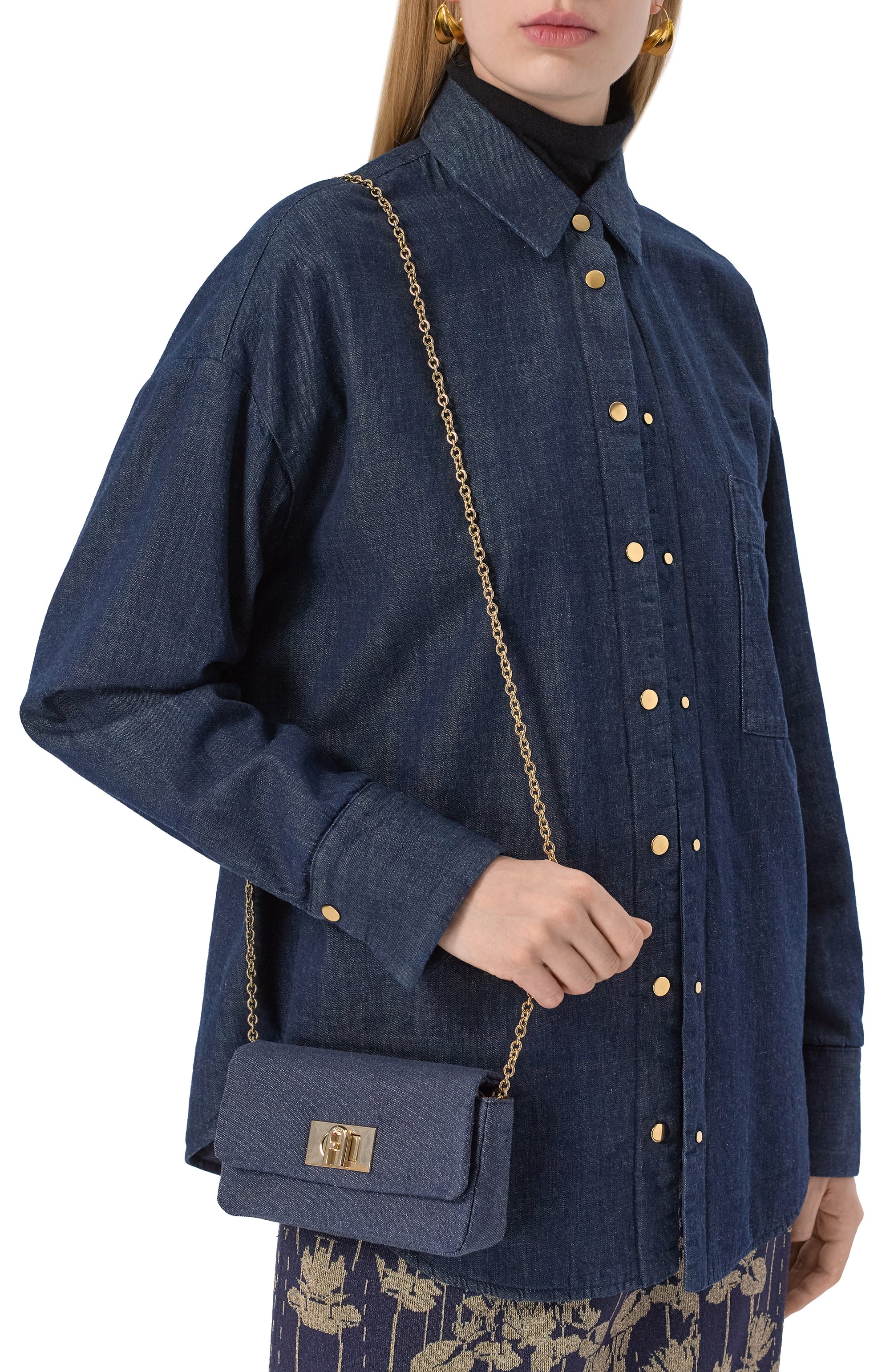 Сумка furla 1927 mini FURLA темно-синего цвета по цене 28000 руб., арт. WE00687/DE0000, фото 2 Сумка furla 1927 mini FURLA, арт. WE00687/DE0000, фото 2