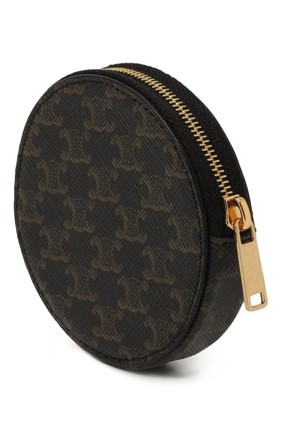 Кошелек для монет CELINE черного цвета по цене 27550 руб., арт. 10D22/2BQ3, фото 2 Кошелек для монет CELINE, арт. 10D22/2BQ3, фото 2