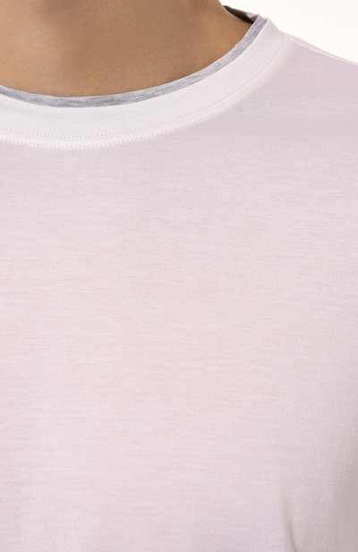 Футболка из шелка и хлопка ANDREA CAMPAGNA, арт. 60123/78411, фото 5