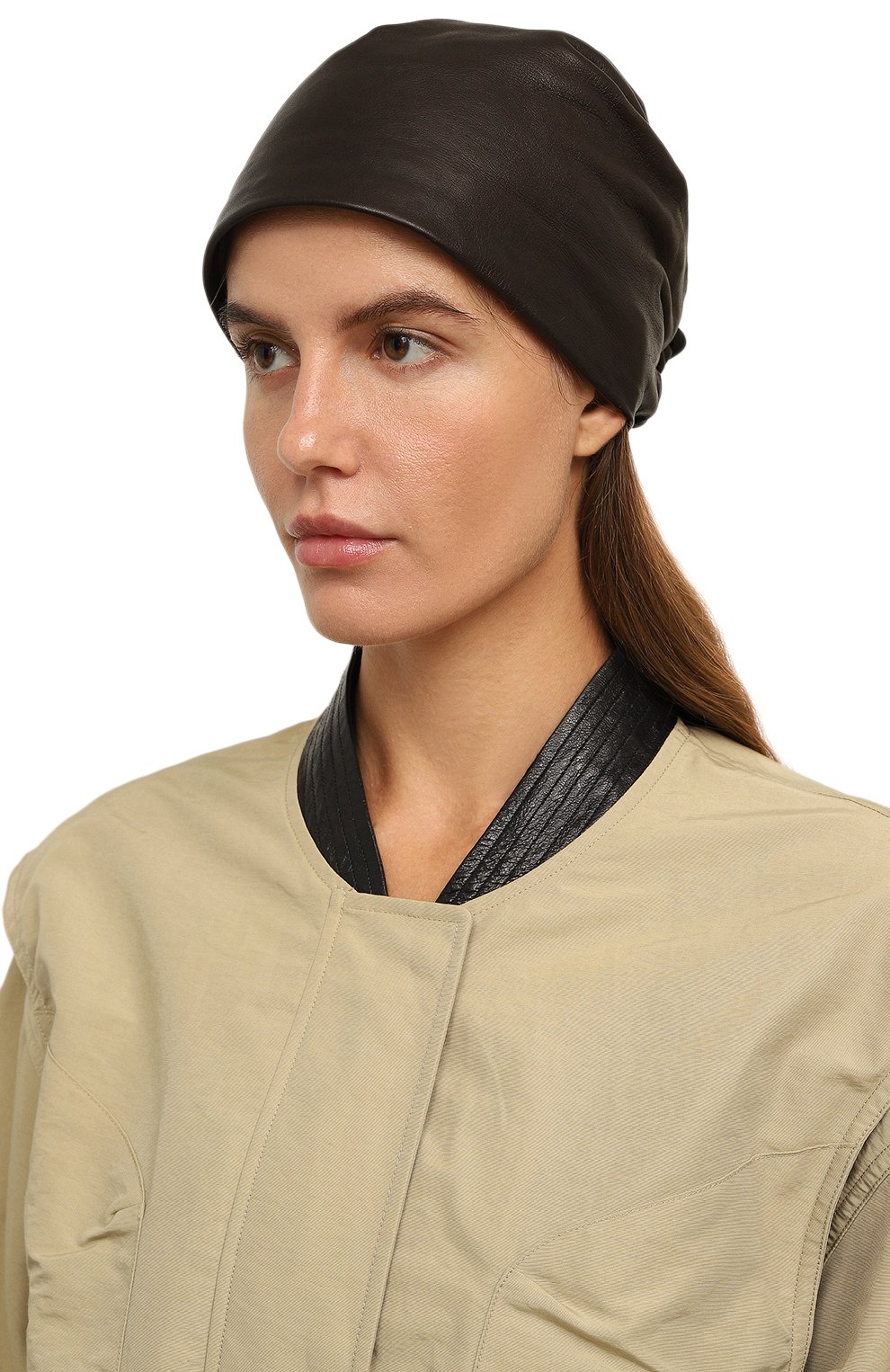 Кожаная шапка GIORGIO ARMANI, арт. 797325/3F508, фото 2