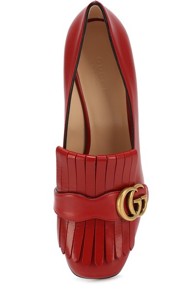 Кожаные туфли marmont с пряжкой GUCCI, арт. 408208/C9D00, фото 4