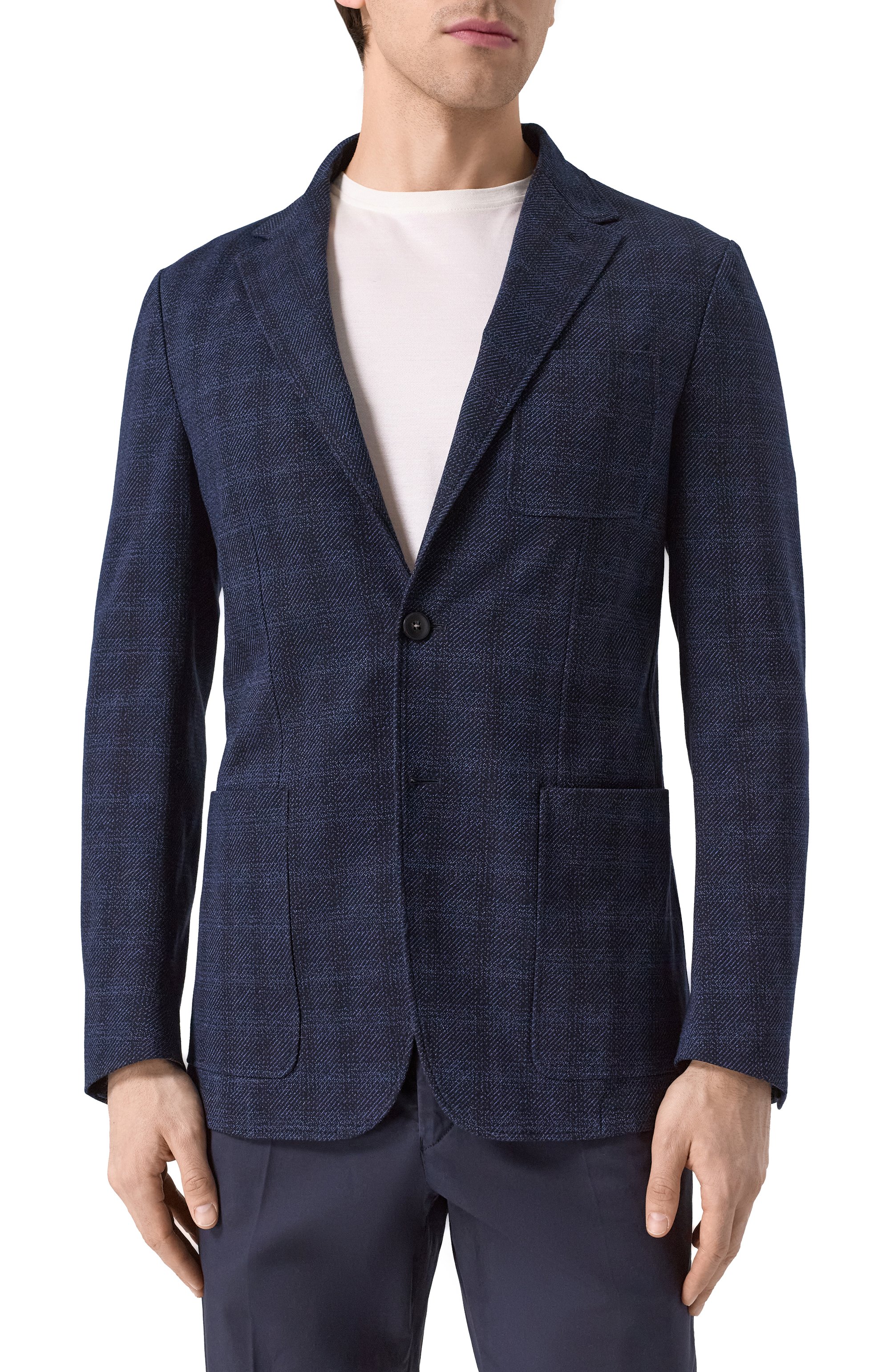 Хлопковый пиджак CANALI, арт. J0147/JJ02703, фото 5