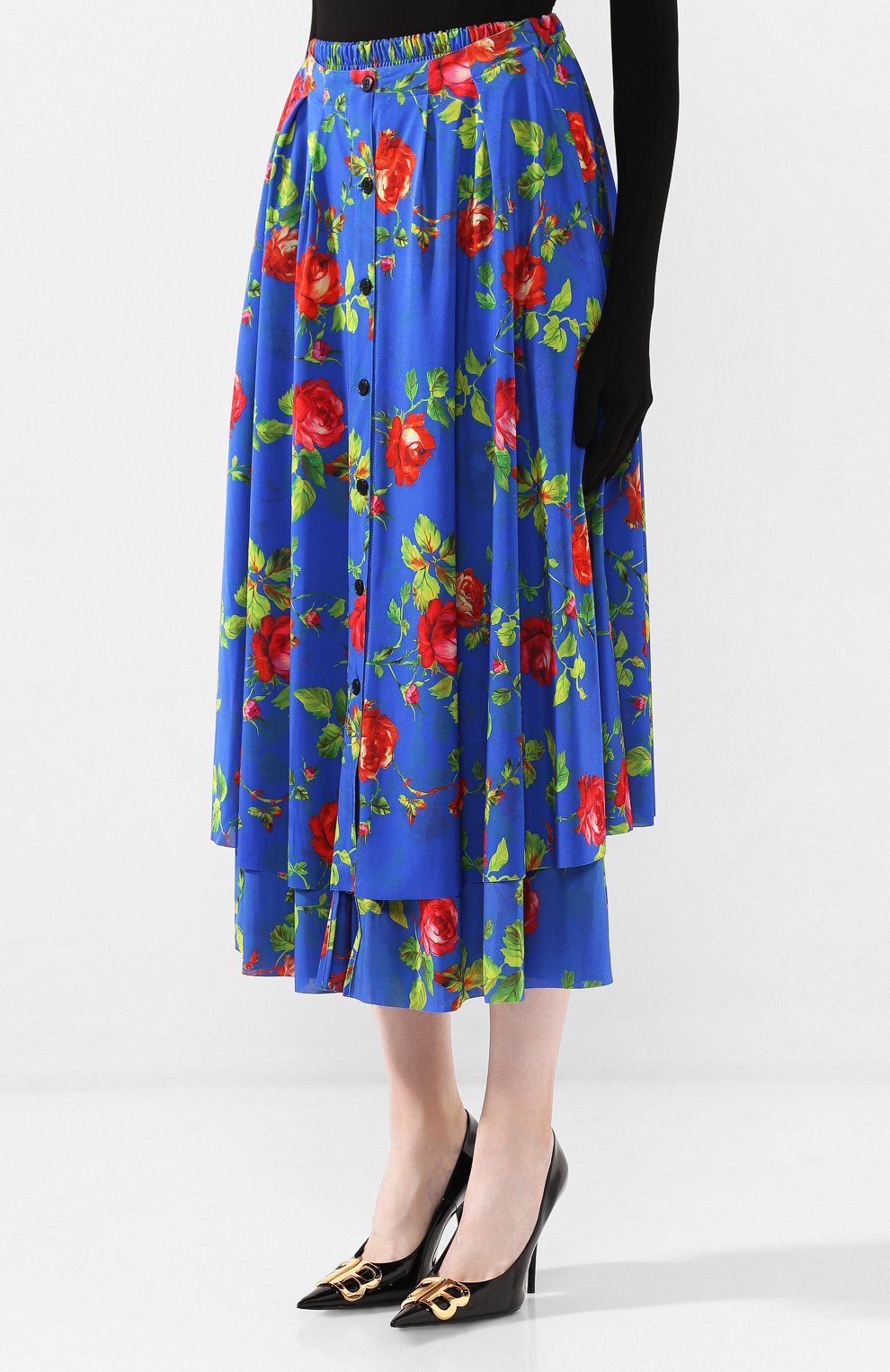 Юбка-миди VETEMENTS синего цвета по цене 117500 руб., арт. WAH20SK402, фото 3 Юбка-миди VETEMENTS, арт. WAH20SK402, фото 3