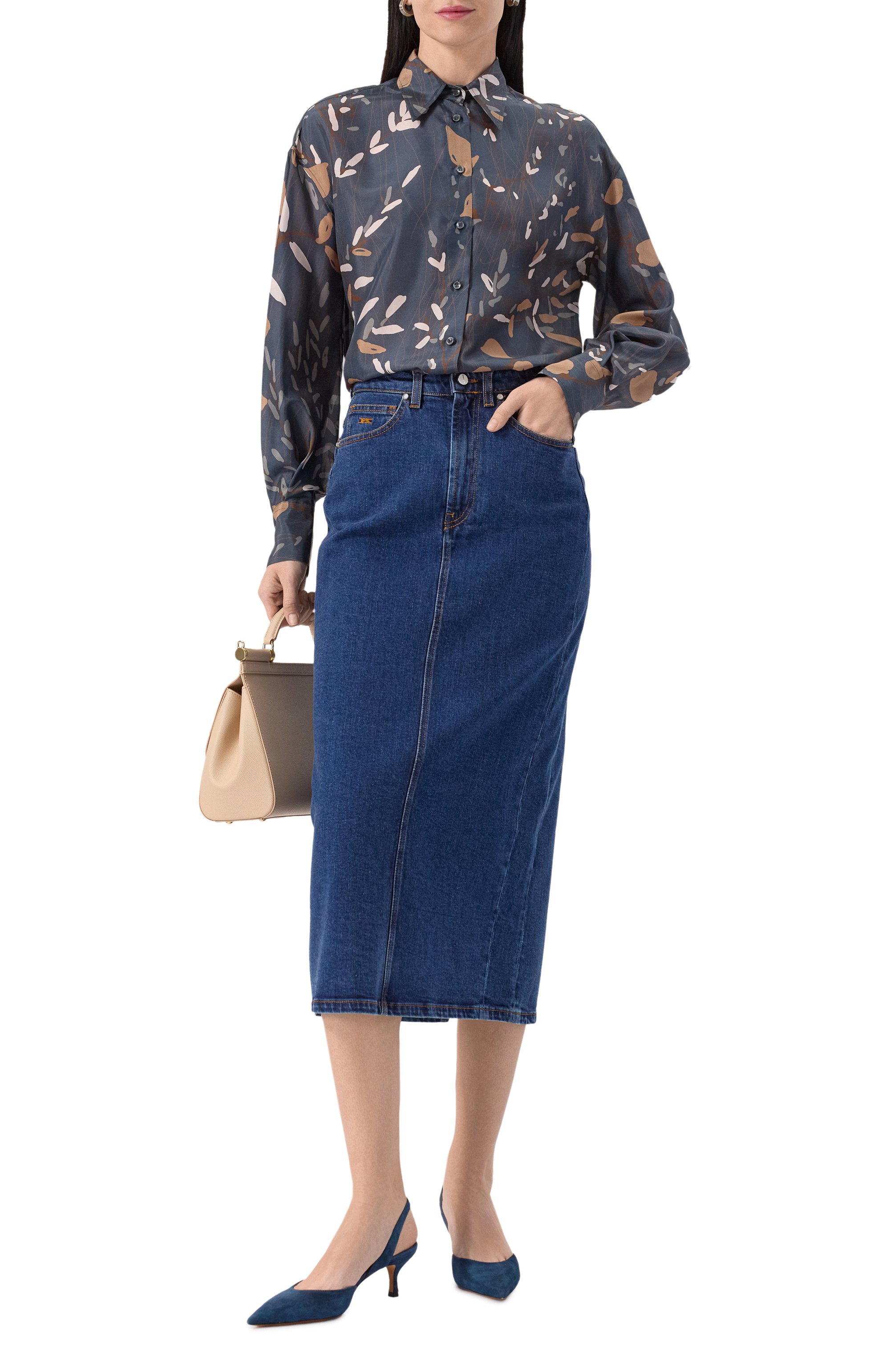 Джинсовая юбка KITON, арт. DJ59201K0930F02, фото 2