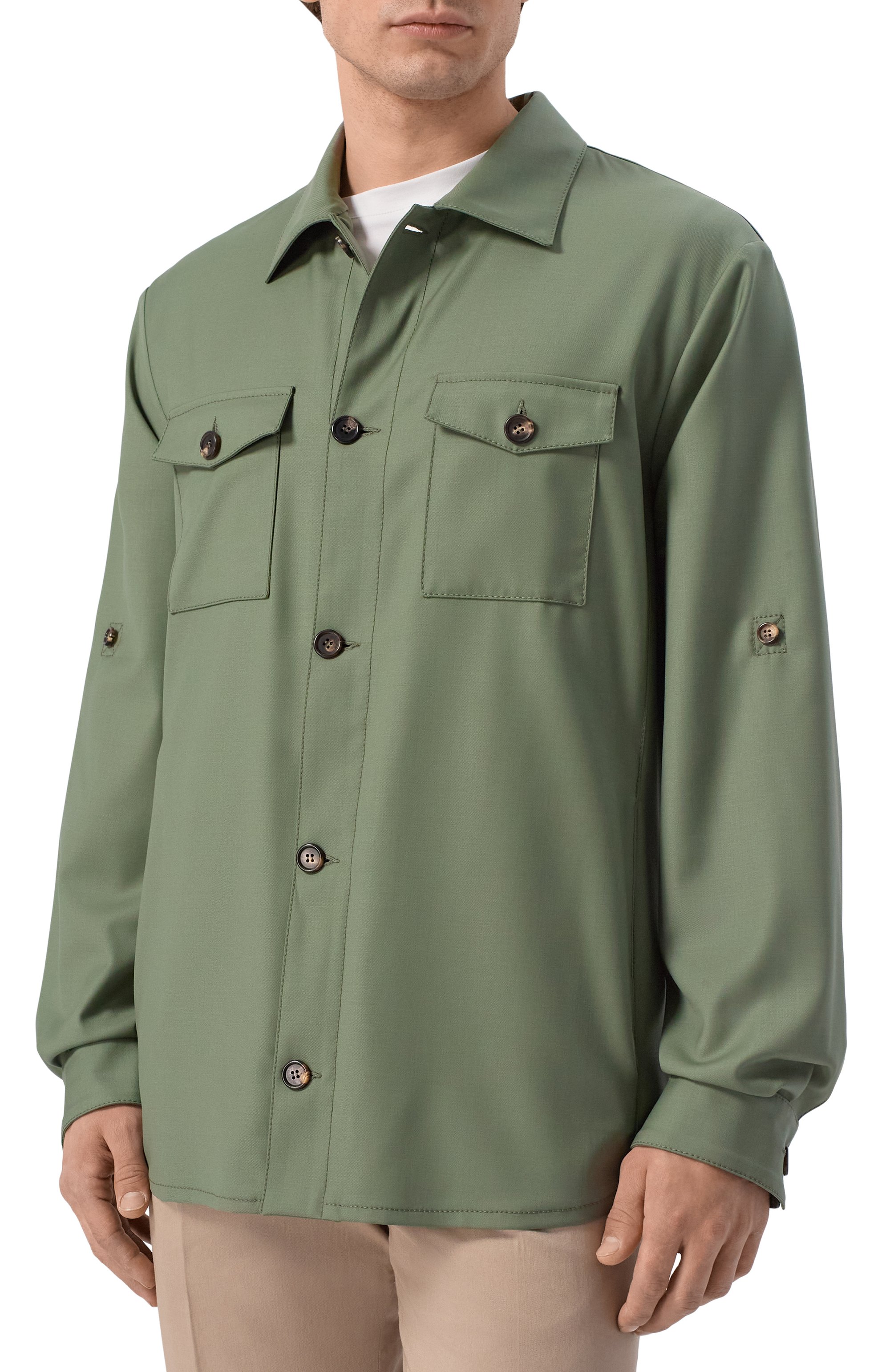 Шерстяная куртка-рубашка MVST, арт. M26.CSM.J404/V0074-TECH W00L, фото 3