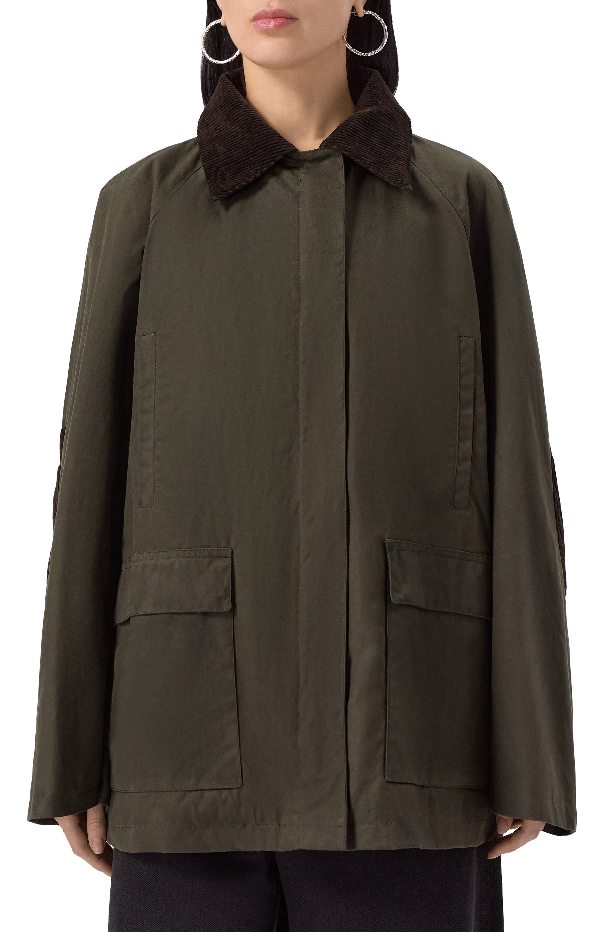 Хлопковая куртка TOTEME, арт. 244-WR04722-FB0320, фото 3