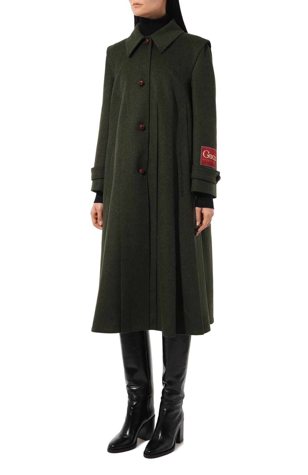 Шерстяное пальто GUCCI, арт. 619357 ZAEJU, фото 3