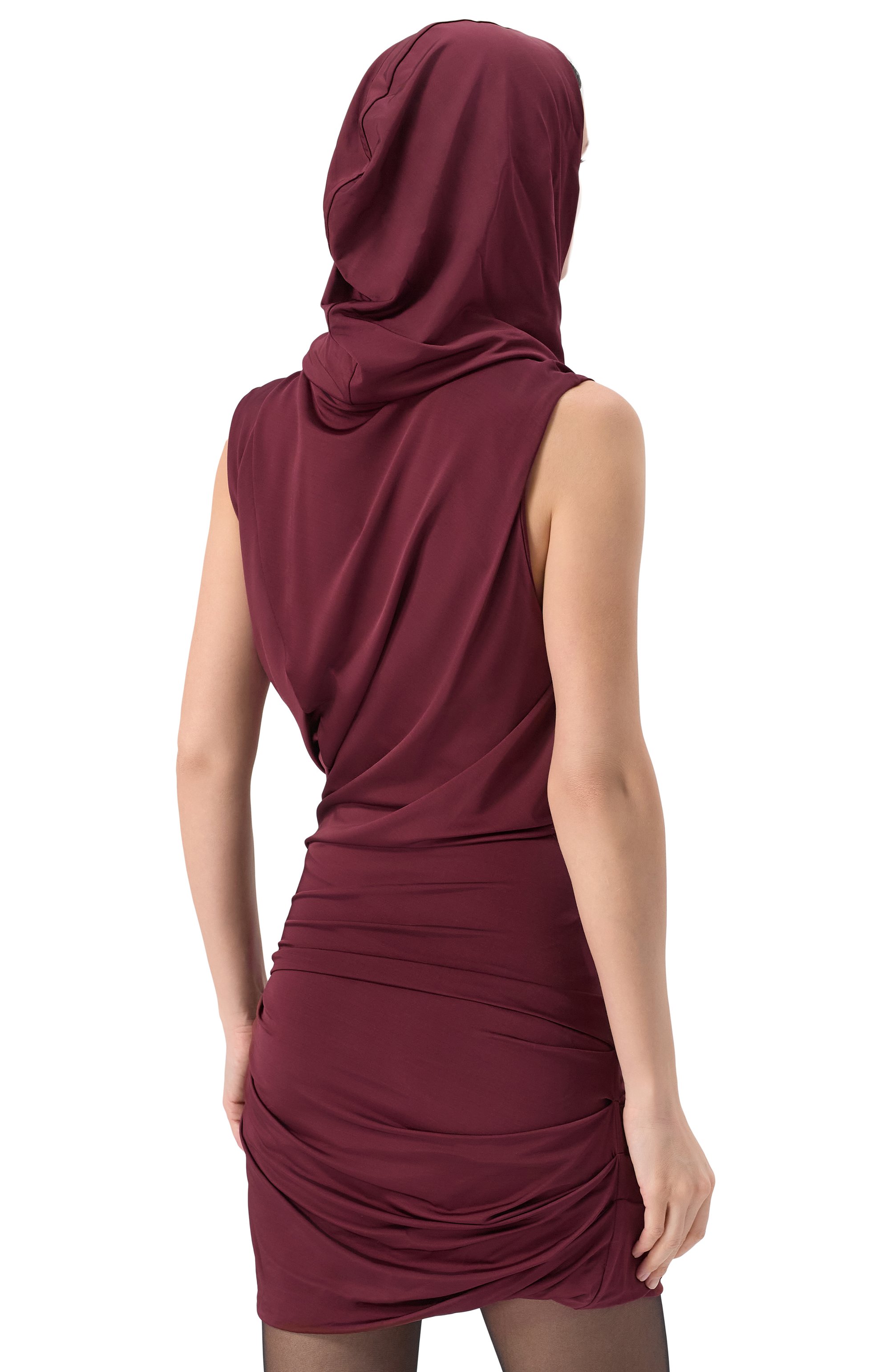 Платье из вискозы MAGDA BUTRYM бордового цвета по цене 206500 руб., арт. 153425, фото 7 Платье из вискозы MAGDA BUTRYM, арт. 153425, фото 7