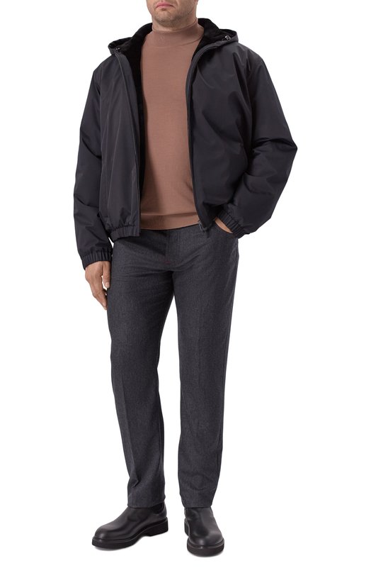 Шерстяная водолазка Kiton UMK08971889 Бежевый  UMK08971889 Фото 2