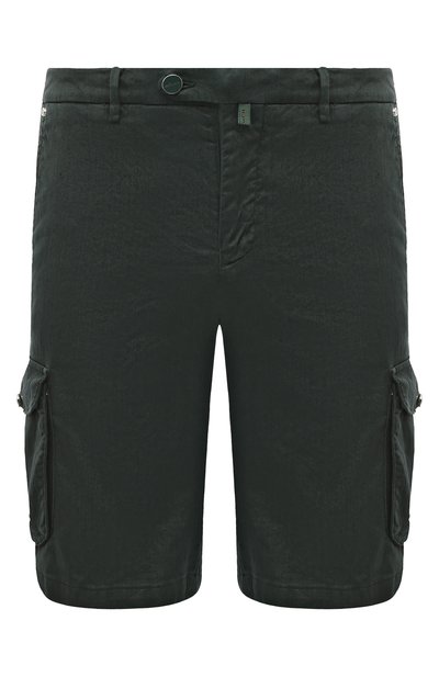 Мужские шорты изо льна и хлопка KITON, арт. UFPPBK0604D