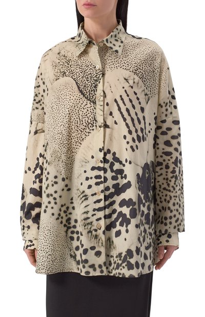 Хлопковая рубашка DRIES VAN NOTEN, арт. 251-010700-1110, фото 3