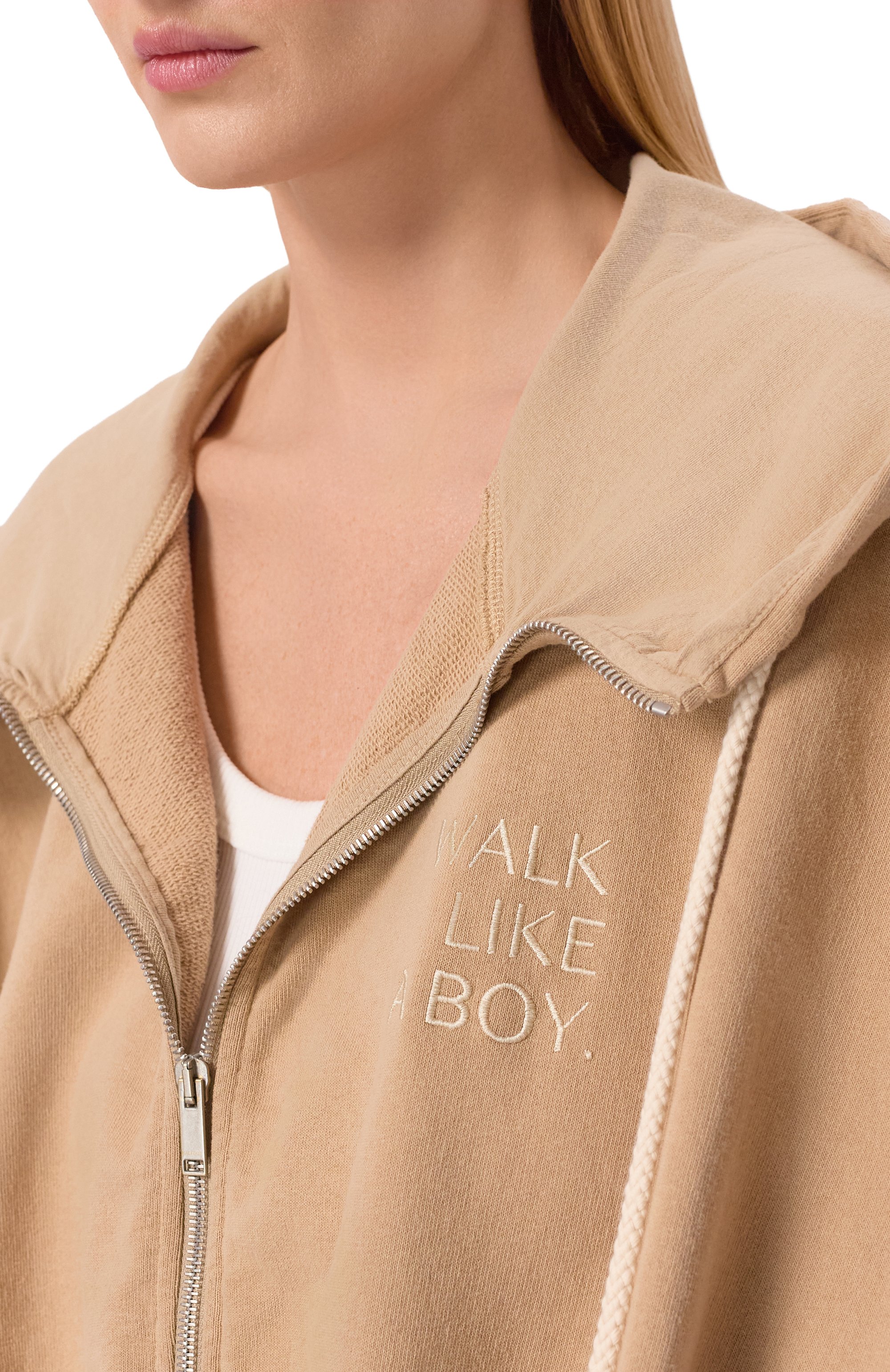 Хлопковая толстовка HALFBOY, арт. HS261WF001 FL005/SM00TH H00DIE, фото 5