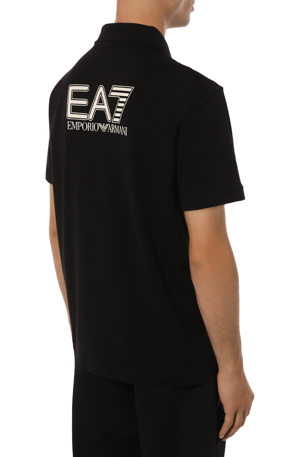 Хлопковое поло EA7, арт. 6DPF16/PJVQZ/XL, фото 4
