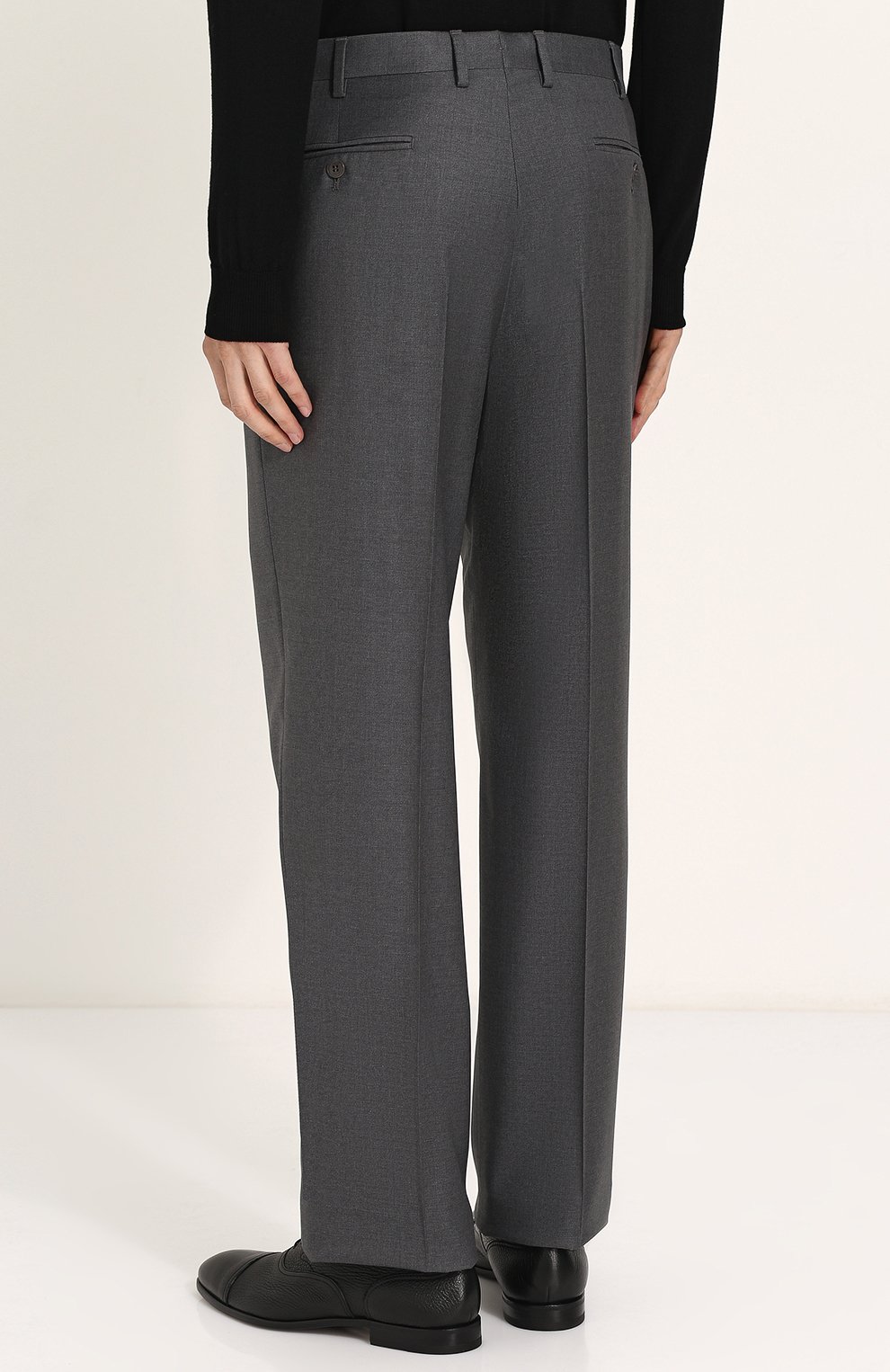 Шерстяные брюки прямого кроя BRIONI, арт. RPL16S/PZA0P/C0RTINA, фото 4