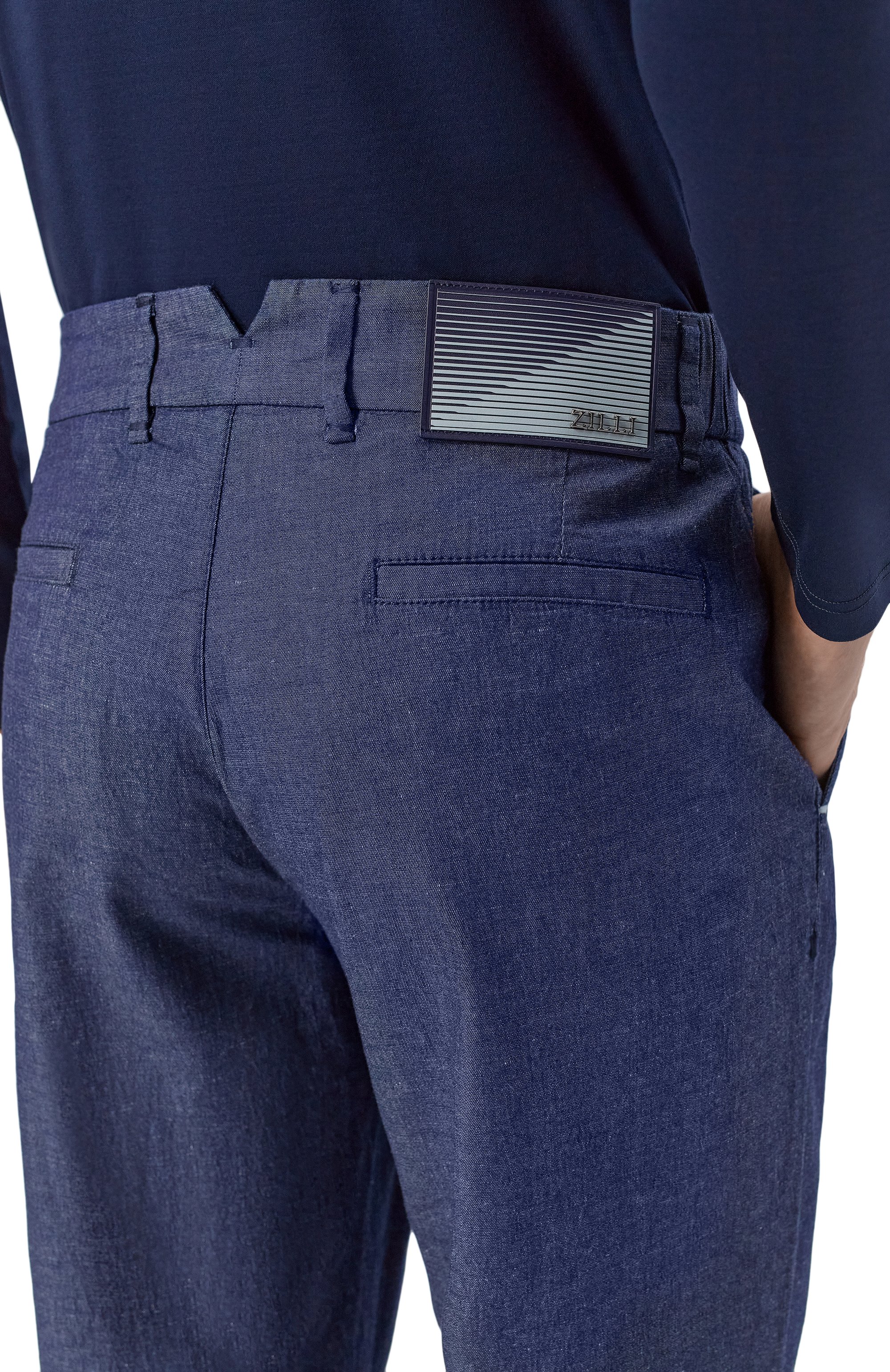 Брюки из хлопка и льна ZILLI, арт. CP801BM0109VHST00, фото 5