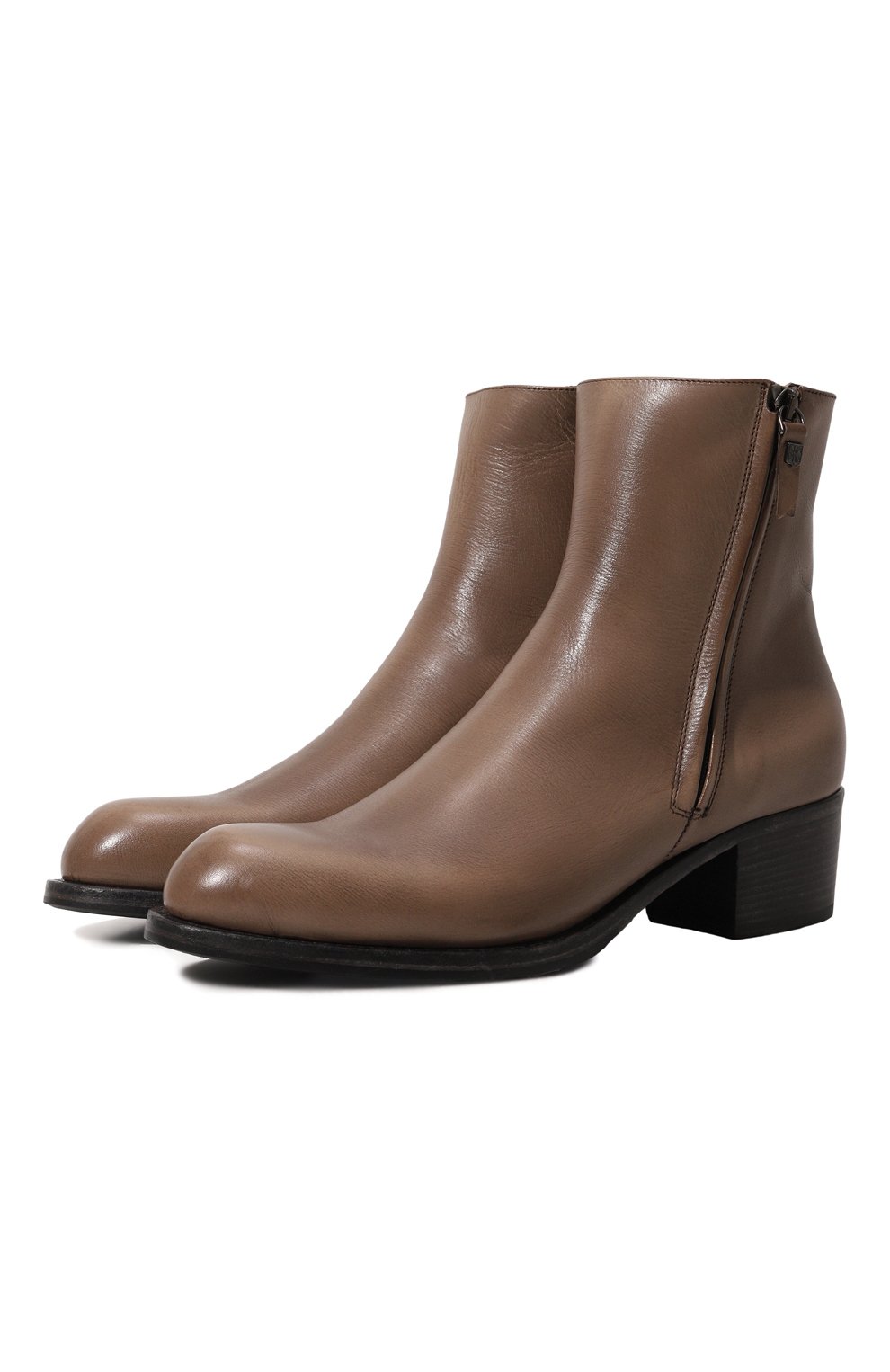 Кожаные ботильоны PANTANETTI темно-бежевого цвета по цене 51450 руб., арт. 18205F/KINDER, фото 1 Кожаные ботильоны PANTANETTI, арт. 18205F/KINDER, фото 1