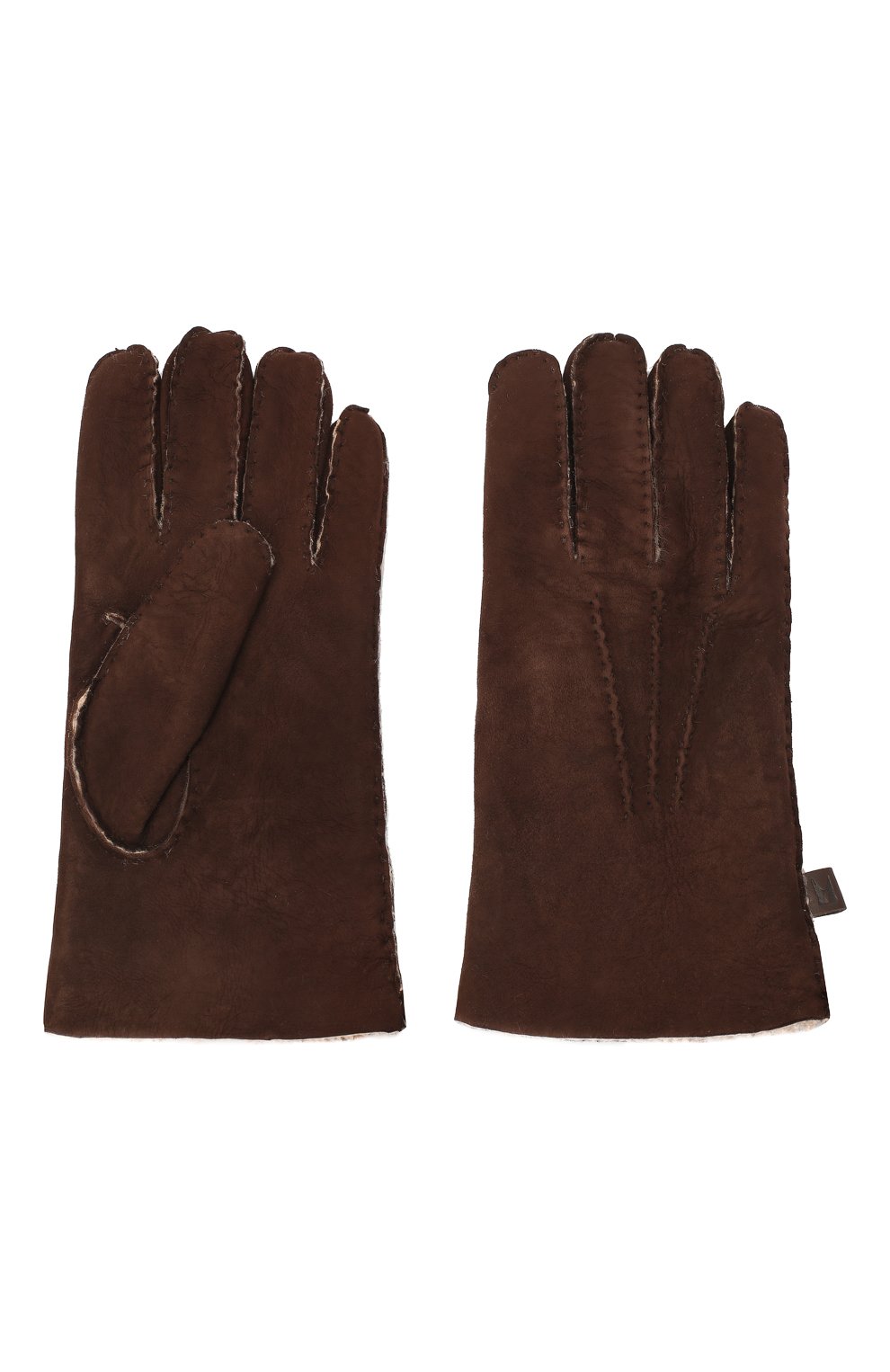 Кожаные перчатки MORESCHI коричневого цвета по цене 15800 руб., арт. 059U/SHEARLING, фото 2 Кожаные перчатки MORESCHI, арт. 059U/SHEARLING, фото 2