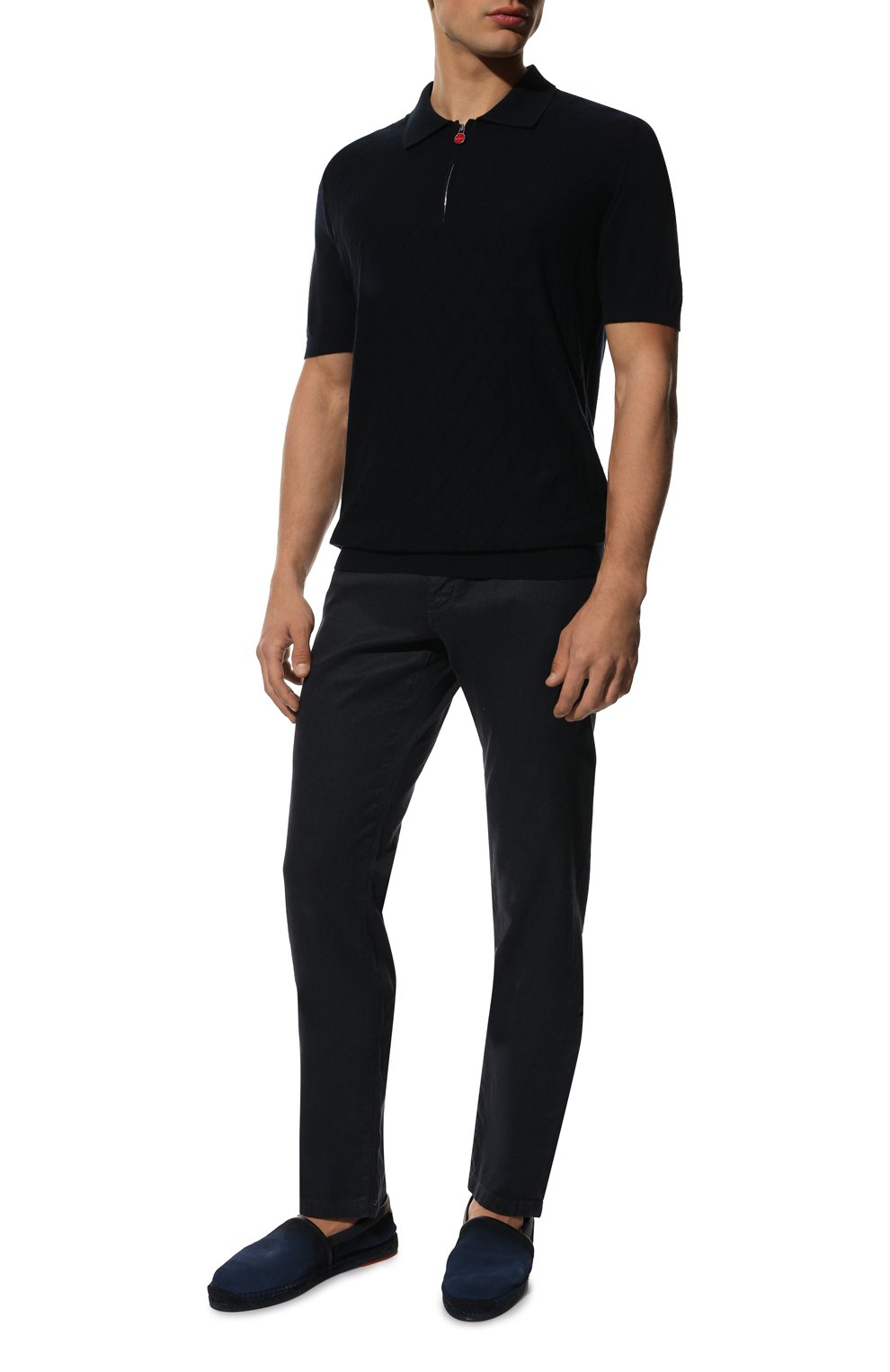 Замшевые эспадрильи SANTONI темно-синего цвета по цене 56100 руб., арт. MGPG18051JU3MRVRU48, фото 2 Замшевые эспадрильи SANTONI, арт. MGPG18051JU3MRVRU48, фото 2