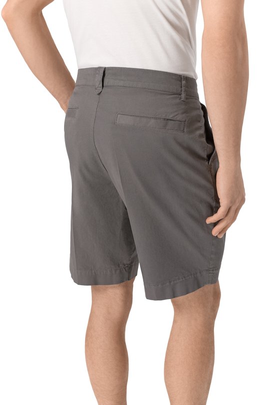 Хлопковые шорты Canali D95608/PT01482 Серый  D95608/PT01482 Фото 4