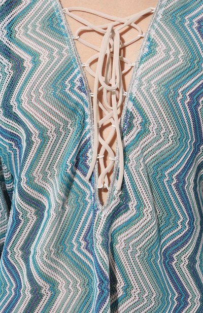 Туника из вискозы MISSONI голубого цвета по цене 78150 руб., арт. MC23SQ08/BR00XK, фото 5 Туника из вискозы MISSONI, арт. MC23SQ08/BR00XK, фото 5