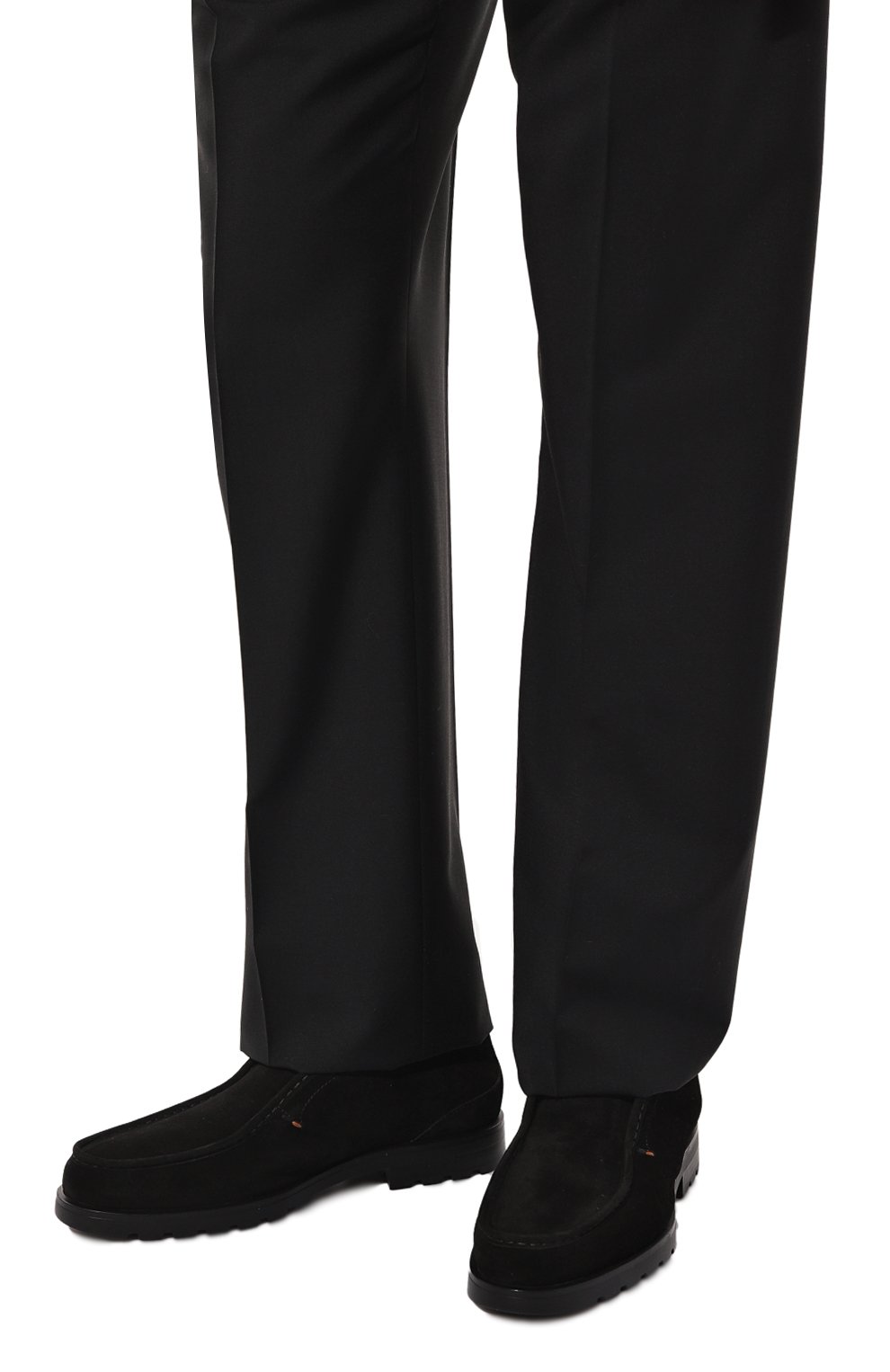 Замшевые ботинки detroit SANTONI черного цвета по цене 73750 руб., арт. MGDG18891NE0AGEX, фото 3 Замшевые ботинки detroit SANTONI, арт. MGDG18891NE0AGEX, фото 3