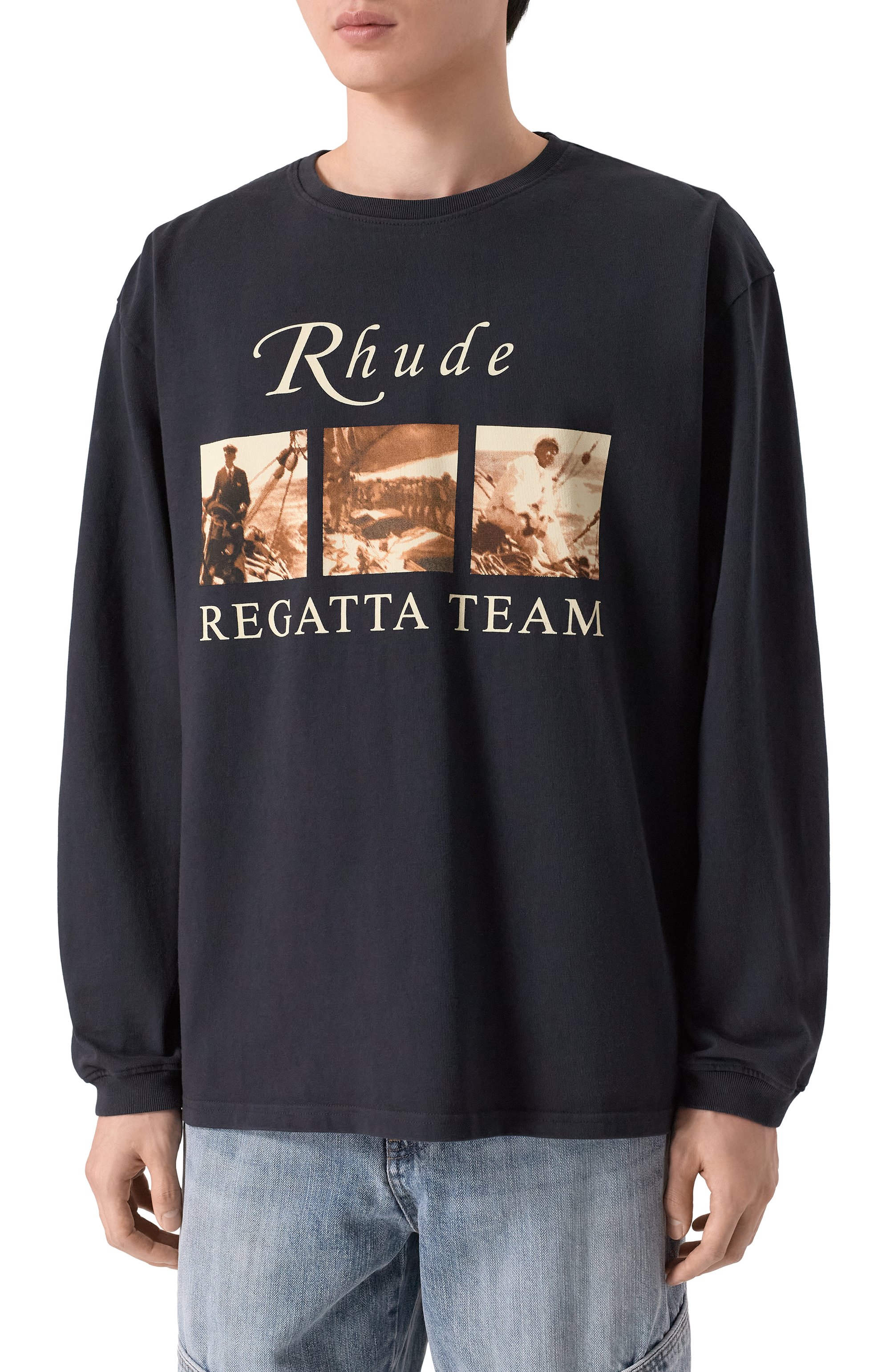 Хлопковый лонгслив RHUDE, арт. RHPS26TT14012, фото 3