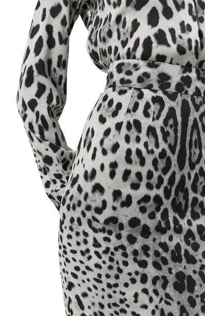 Шелковая юбка DOLCE & GABBANA леопардового цвета по цене 171000 руб., арт. F4B6UT/FSADD, фото 5 Шелковая юбка DOLCE & GABBANA, арт. F4B6UT/FSADD, фото 5