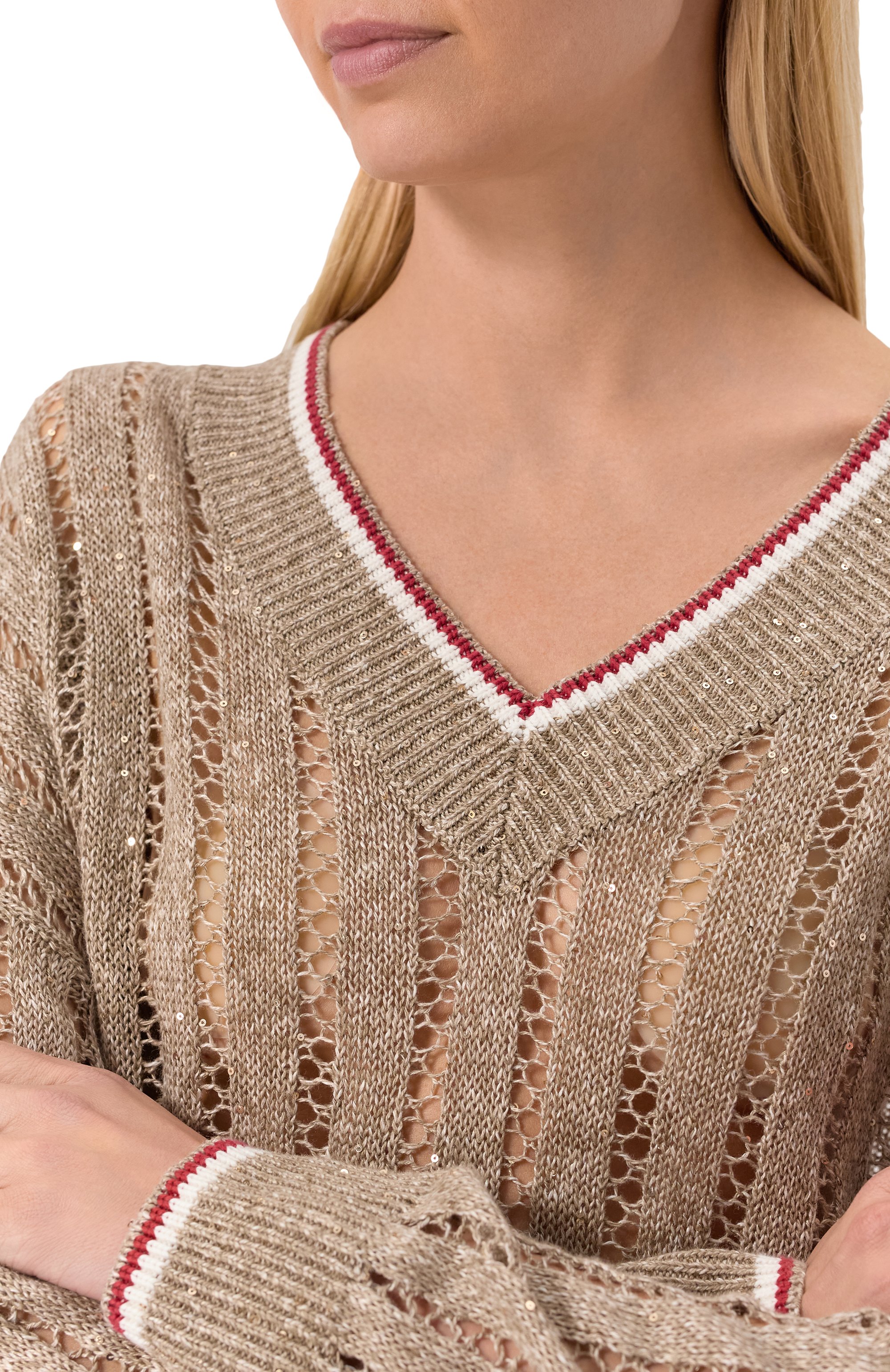 Льняной свитер BRUNELLO CUCINELLI, арт. MC0559402, фото 5