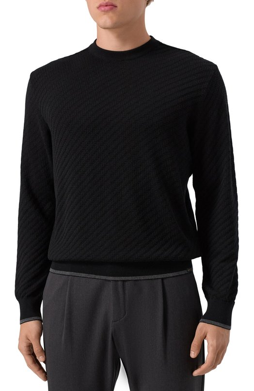 Шерстяной джемпер Paul&Shark 15311041/3XL-6XL Чёрный  15311041/3XL-6XL Фото 3