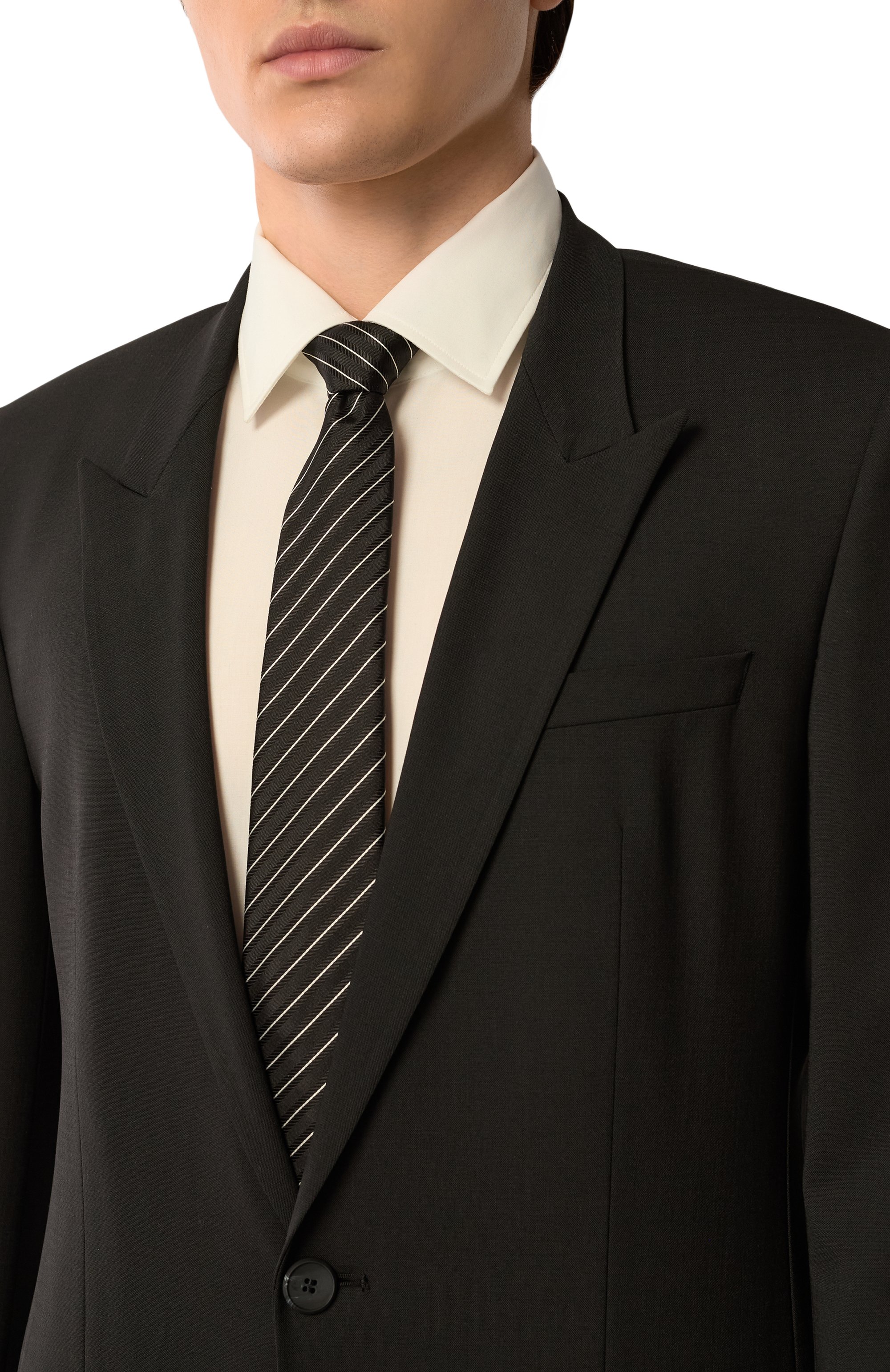 Шелковый галстук GIORGIO ARMANI, арт. GM000800/TE13672, фото 2