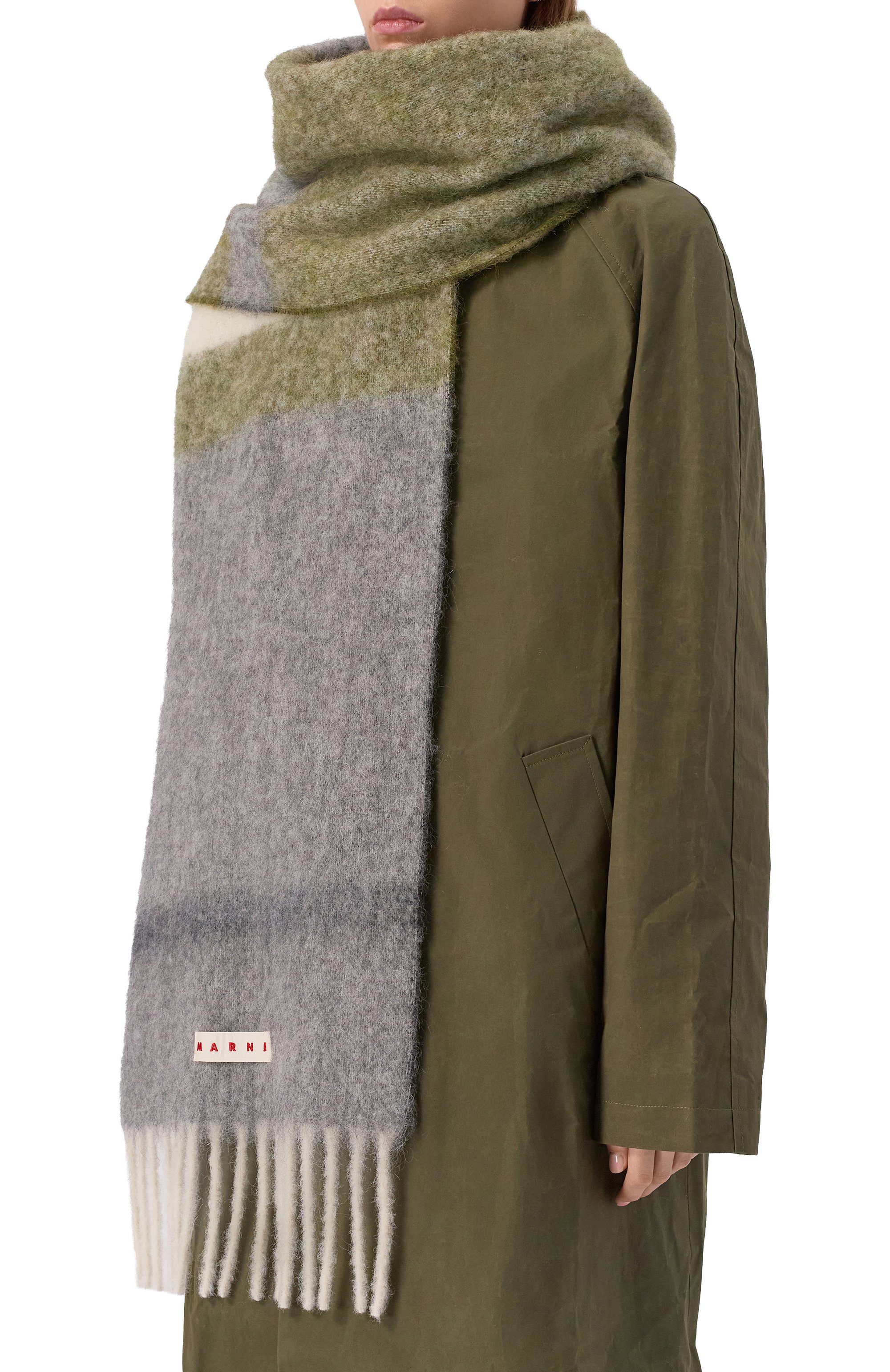 Шерстяной шарф MARNI, арт. SCMC0139Y0/UAW053, фото 2