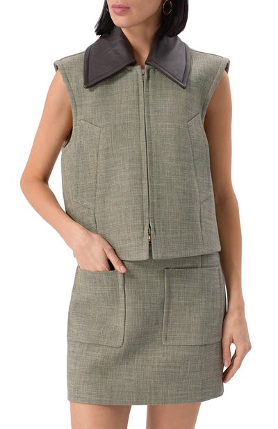 Жилет из вискозы и хлопка BOTTEGA VENETA, арт. 812015/VKPH0, фото 3