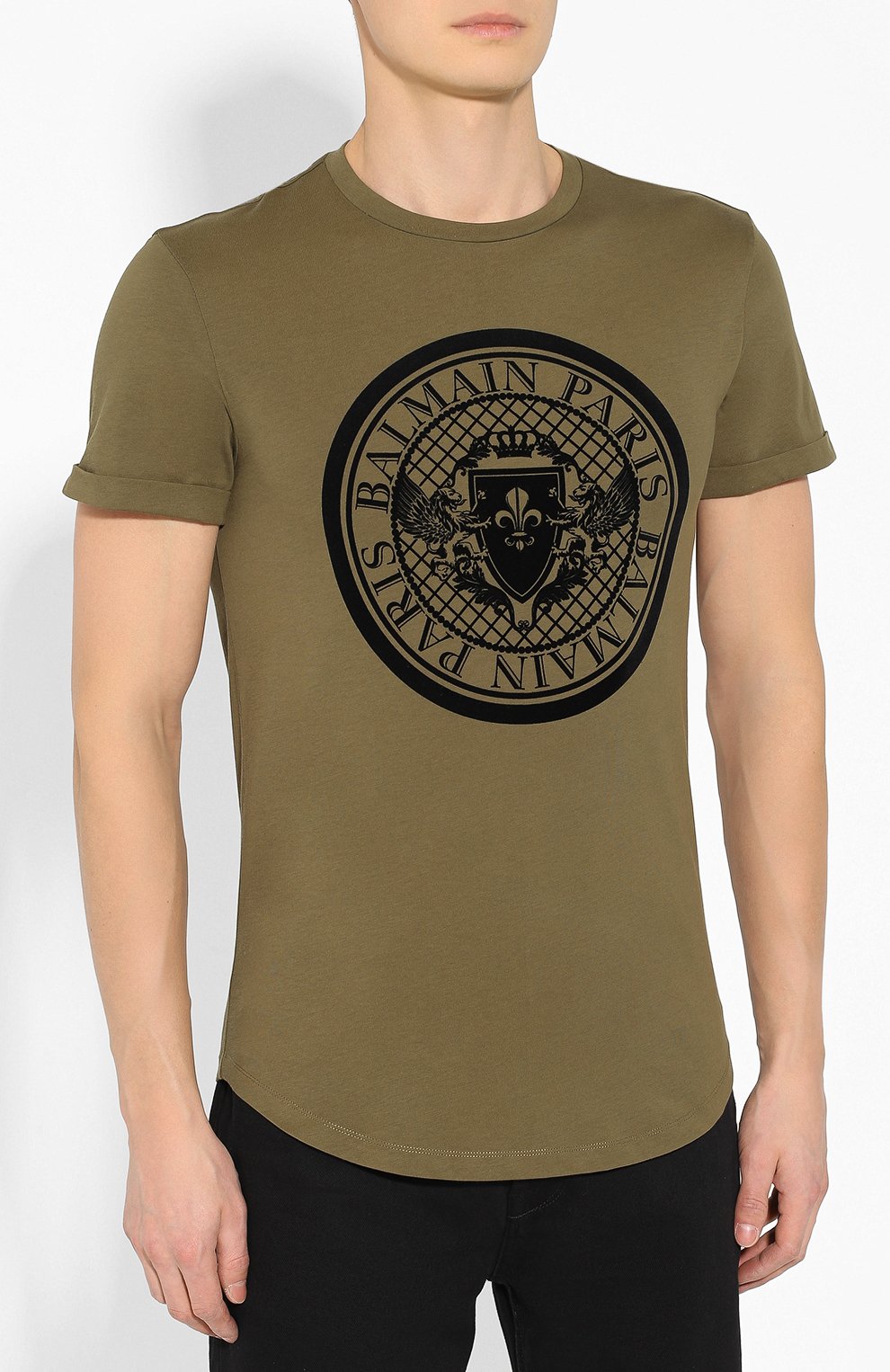 Хлопковая футболка BALMAIN, арт. TH11135/I216, фото 3