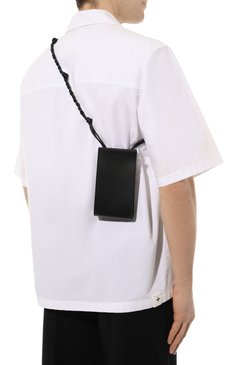 Кожаный футляр для iphone JIL SANDER черного цвета, арт. J25VL0005/P5995 | Фото 3 (Региональные ограничения белый список (Axapta Mercury): Не проставлено; Нос: Не проставлено)