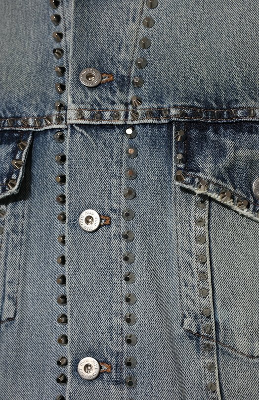 Джинсовая куртка Miu Miu GWB132-1ZV6-F0013 Голубой  GWB132-1ZV6-F0013 Фото 5