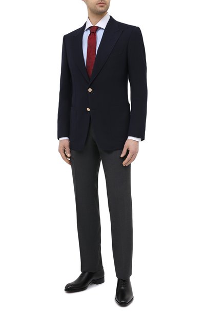 Шерстяной пиджак TOM FORD темно-синего цвета по цене 399500 руб., арт. 950R30/11HA40, фото 2 Шерстяной пиджак TOM FORD, арт. 950R30/11HA40, фото 2