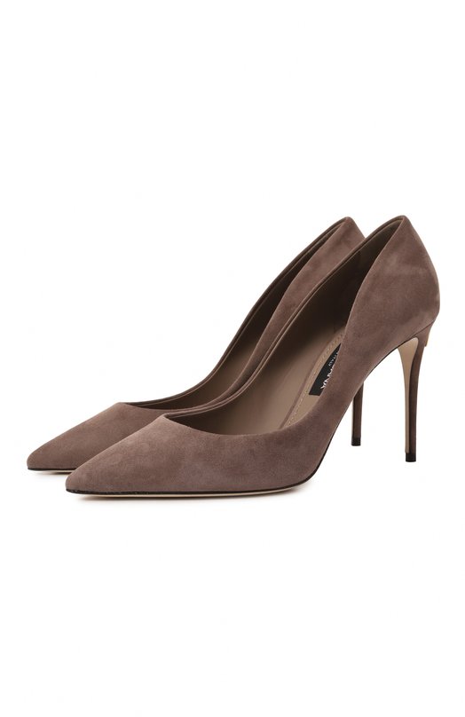 Замшевые туфли Cardinale 90 Dolce & Gabbana CD1840/B1275 Коричневый CD1840/B1275