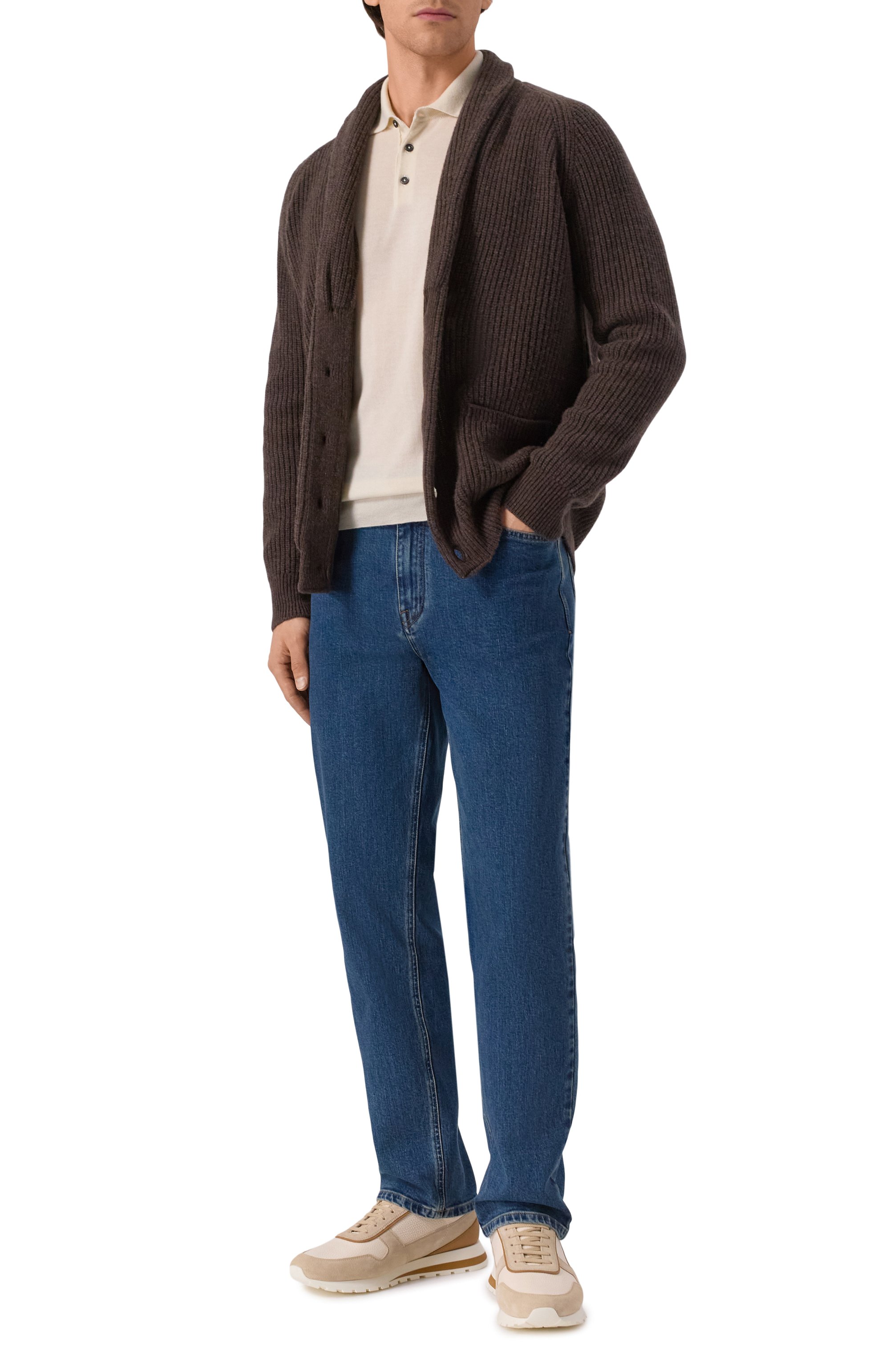 Кардиган из шерсти и кашемира ANDREA CAMPAGNA, арт. M5625-6145FB, фото 2