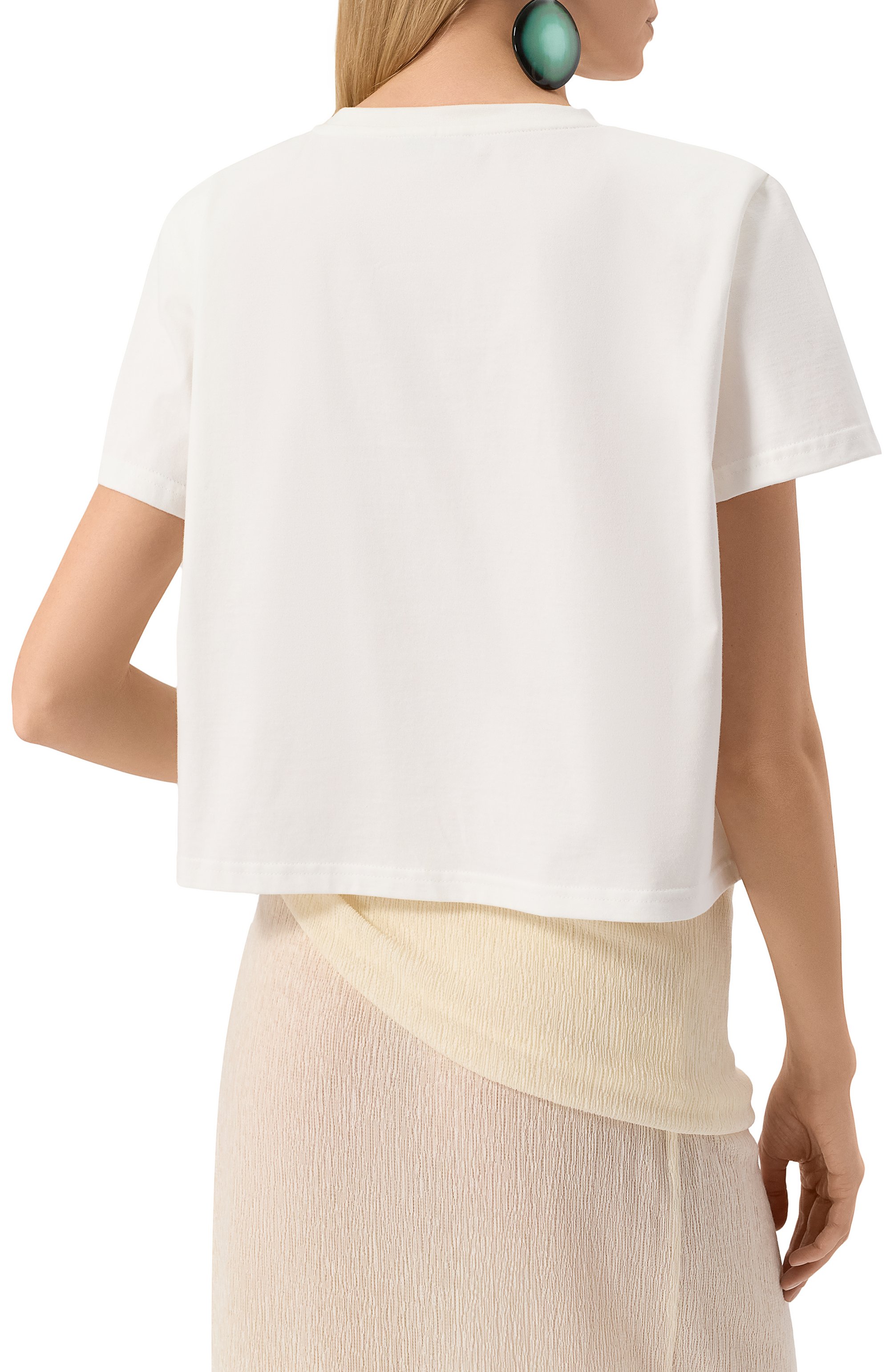 Футболка из хлопка и вискозы MAGDA BUTRYM, арт. 108321, фото 4